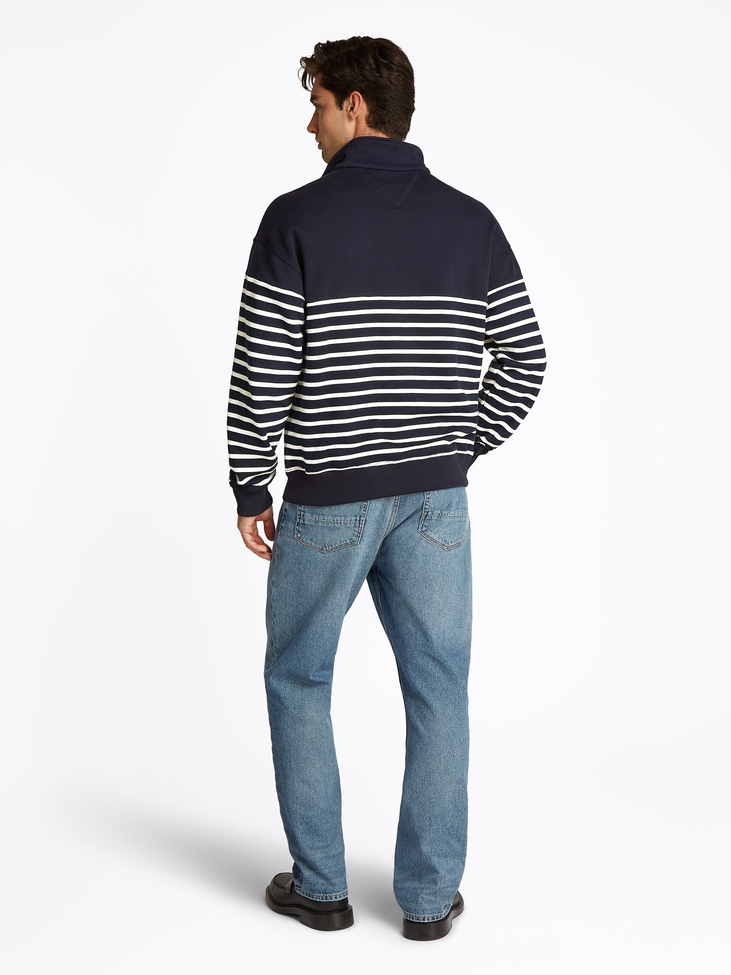 Tommy Hilfiger Sweatshirt PLACED STRIPE 1/4 ZIP