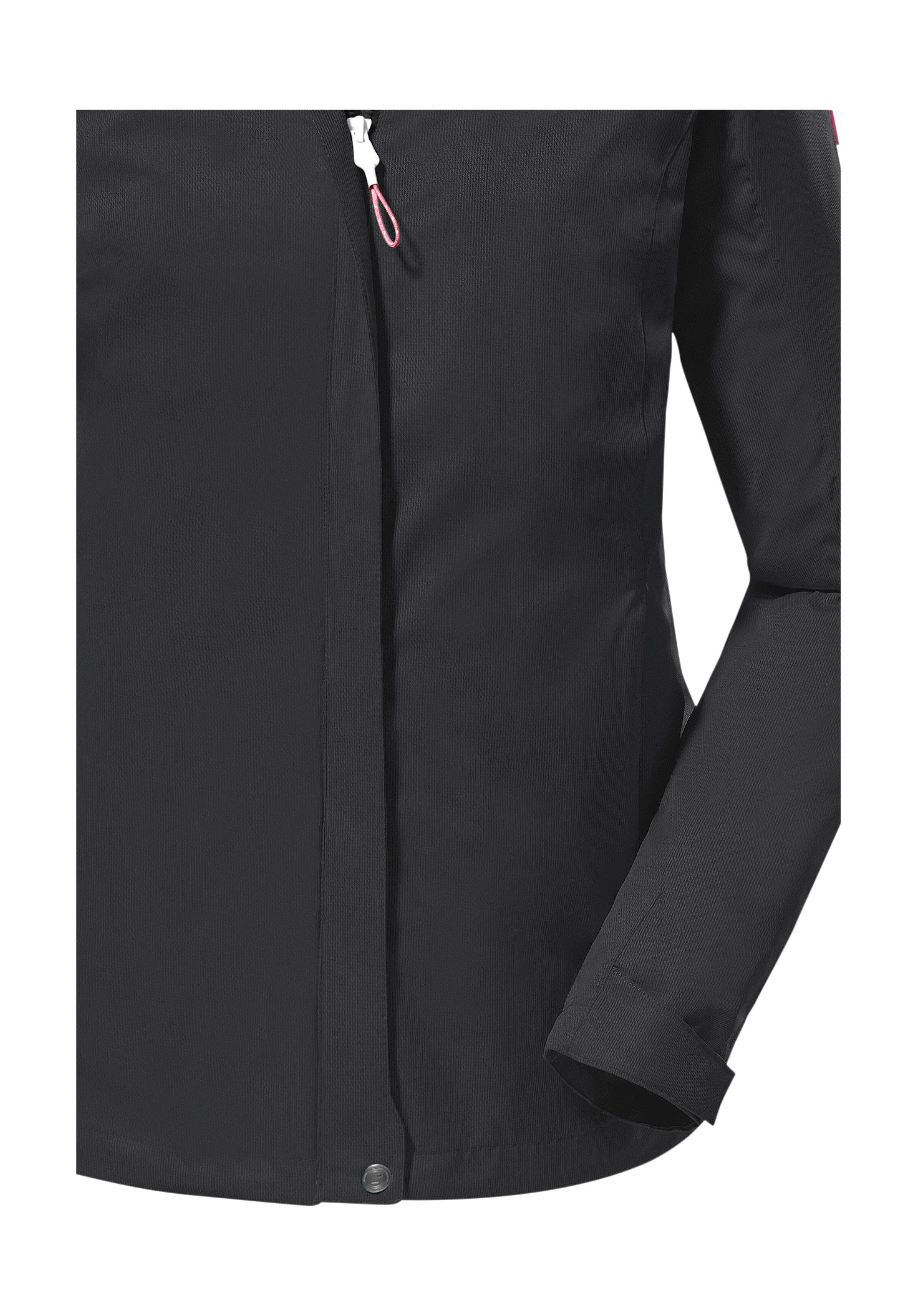 Killtec Outdoorjack KOS 133 WMN JCKT Water- en winddichte damesjack met afneembare capuchon, PFAS-vrij
