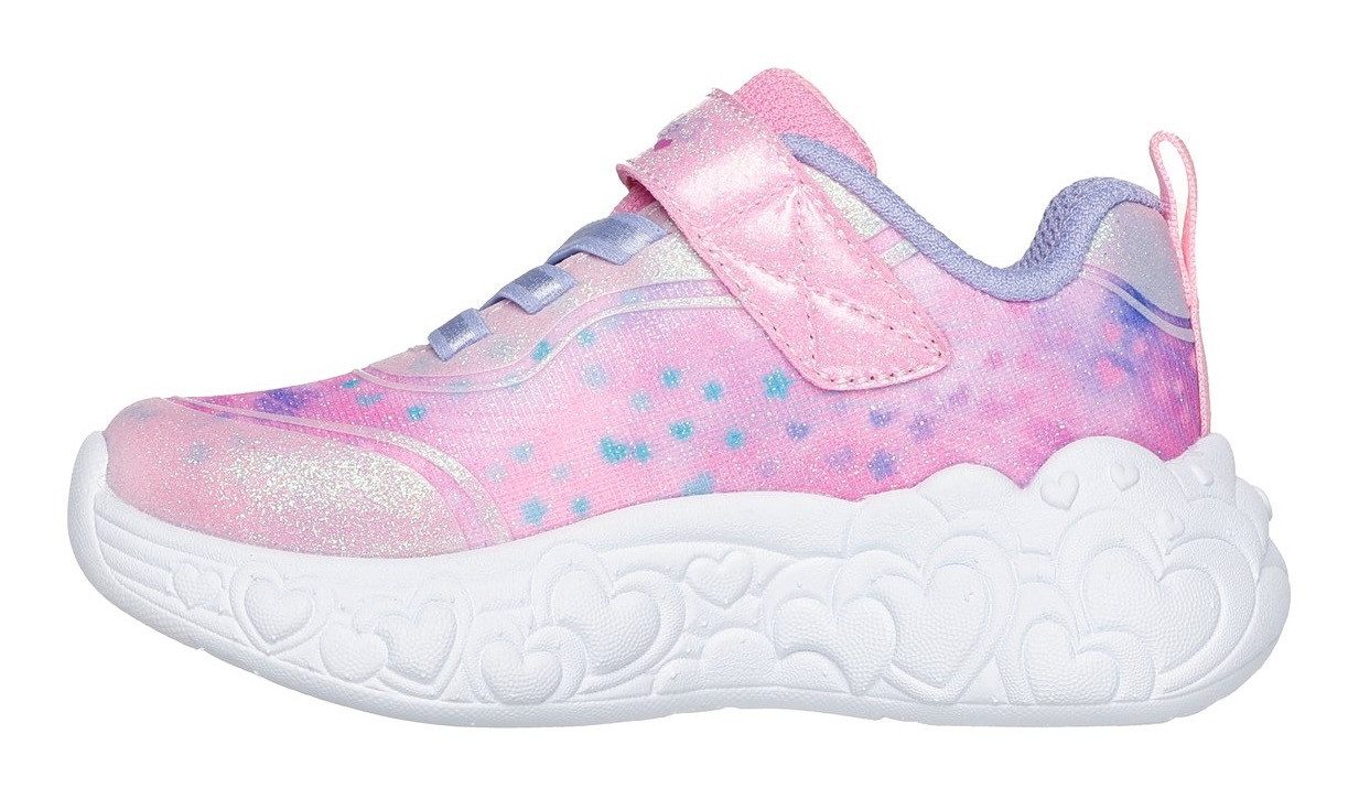 Skechers Babyschoentjes ETERNAL HEART LIGHTS , blink,-klittenbandschoen met hart-applicatie, maat sjabloon om te downloaden