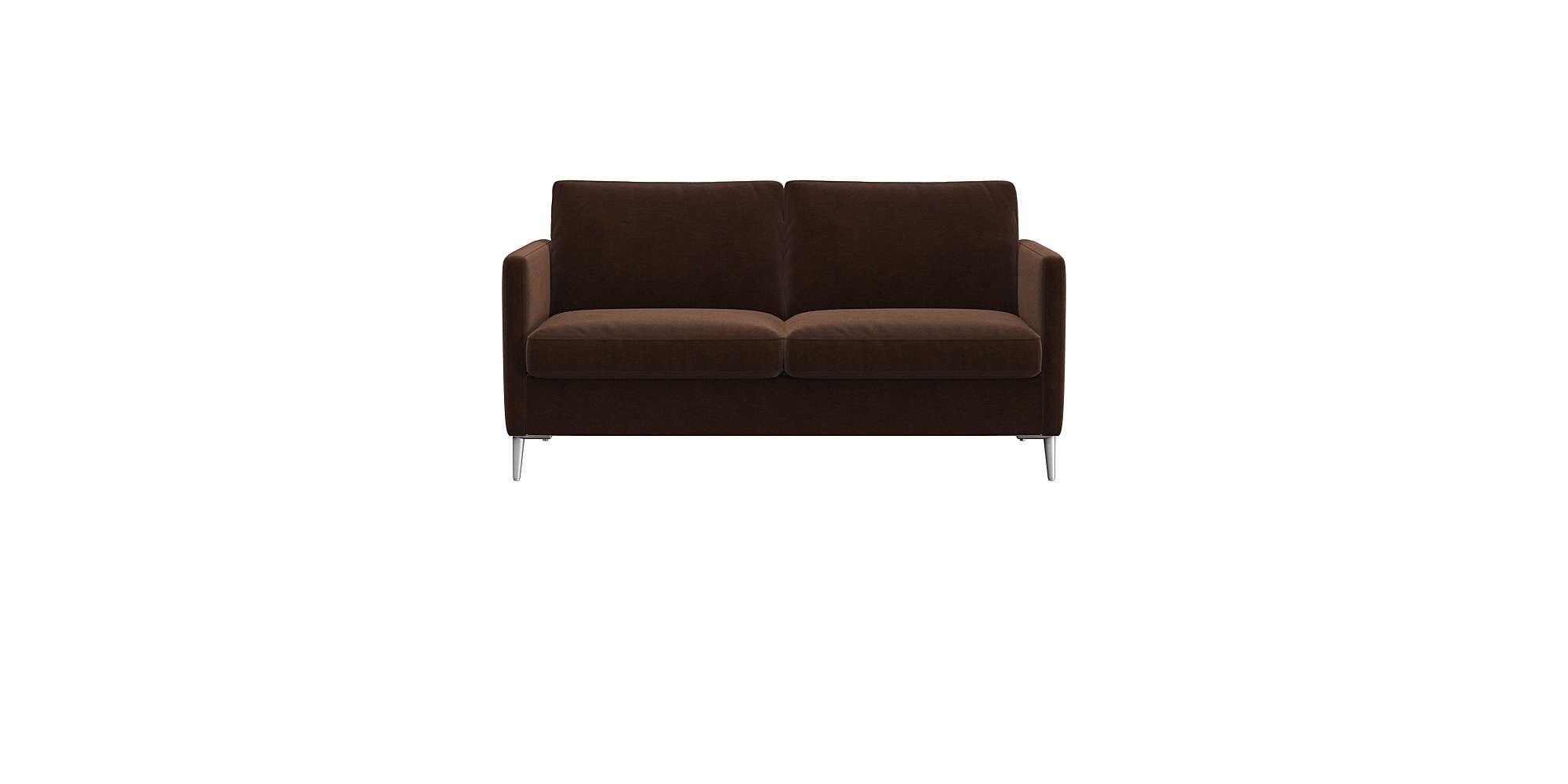 FLEXLUX 2-zitsbank Fiore, super zitcomfort door koudschuim in de zitting bruin, 2-zitsbanken, 149 cm