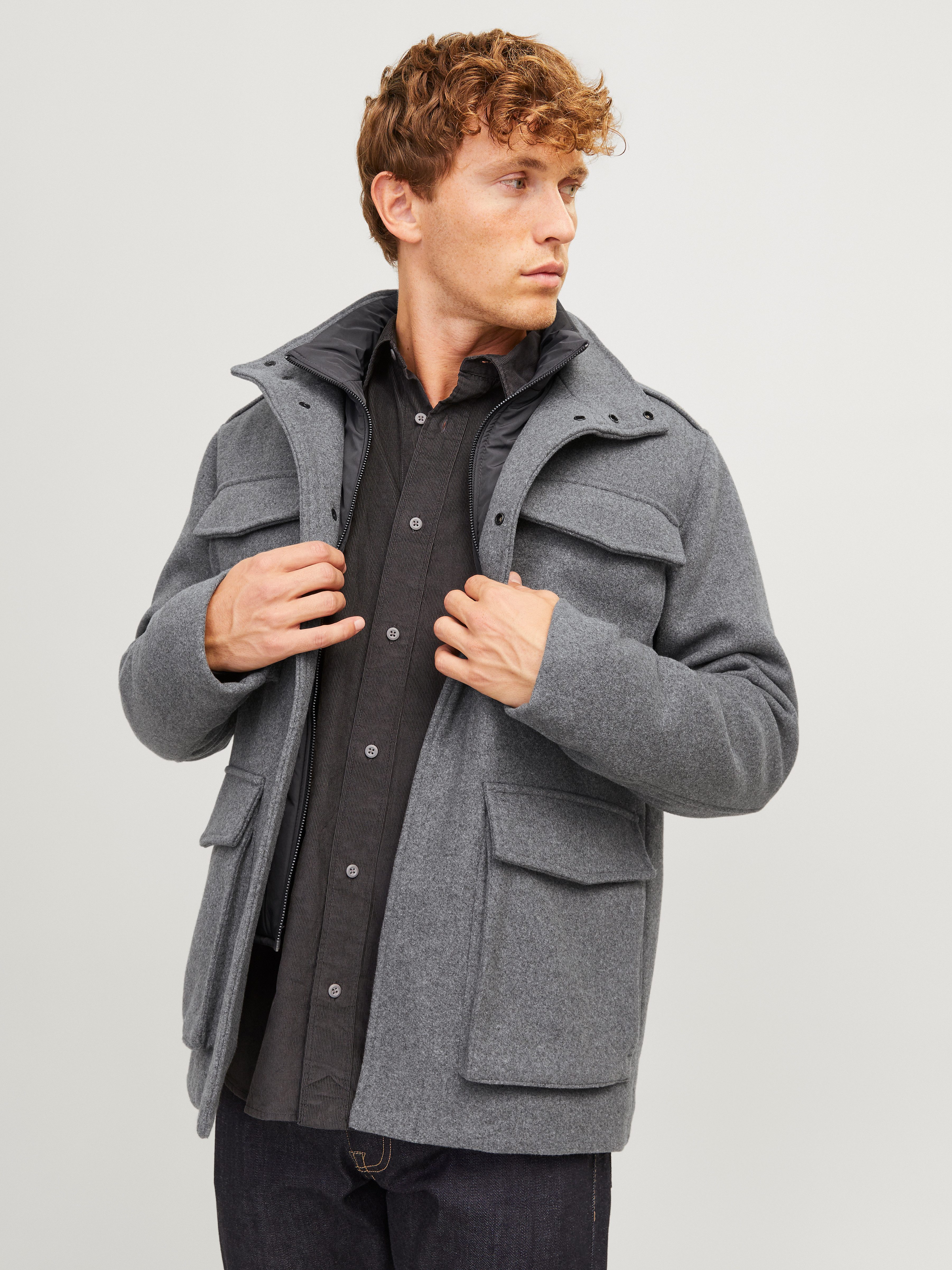 Jack & Jones Wollen jack JPRCCALEX WOOL BLEND FIELD JACKET SN