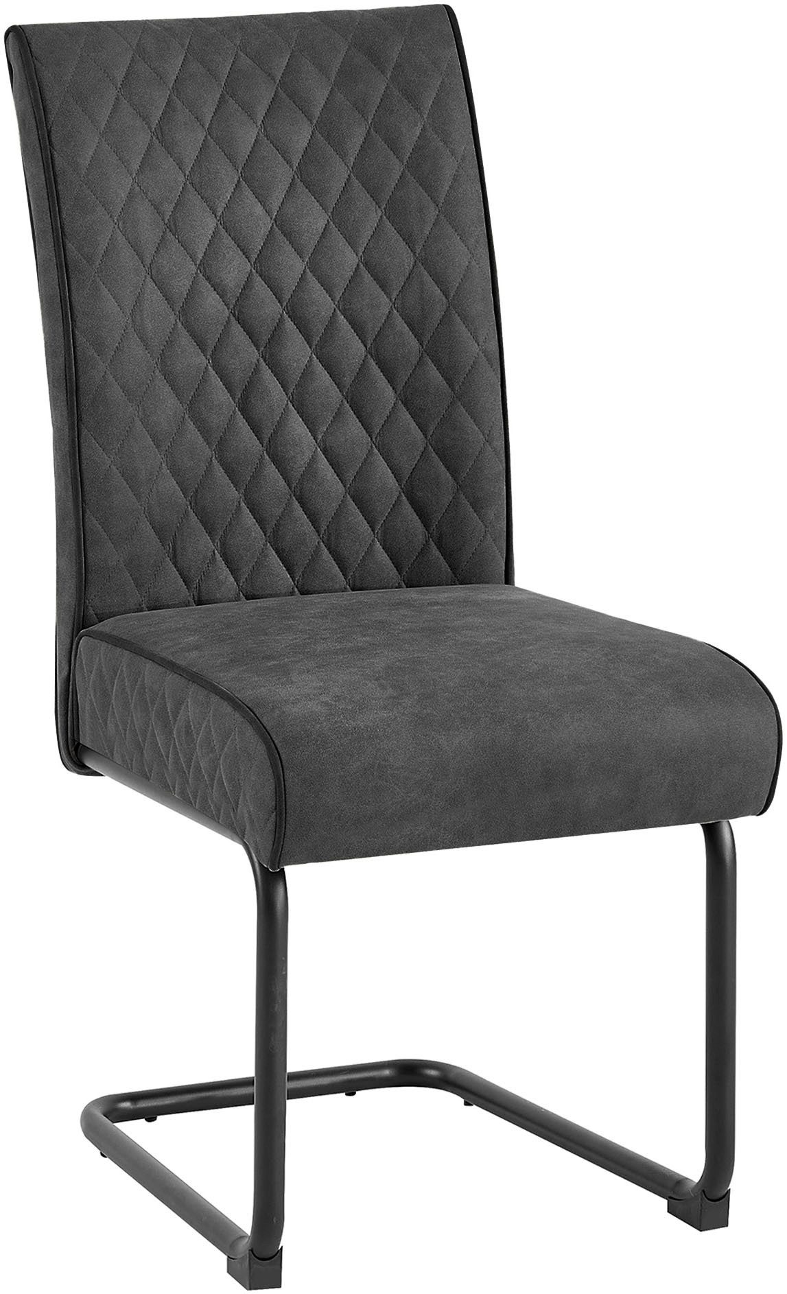 byLIVING Vrijdragende stoel Maria-XXL set van 2 met comfortabele verenbekleding en xxl belasting tot 150 kg (set, 2 stuks)