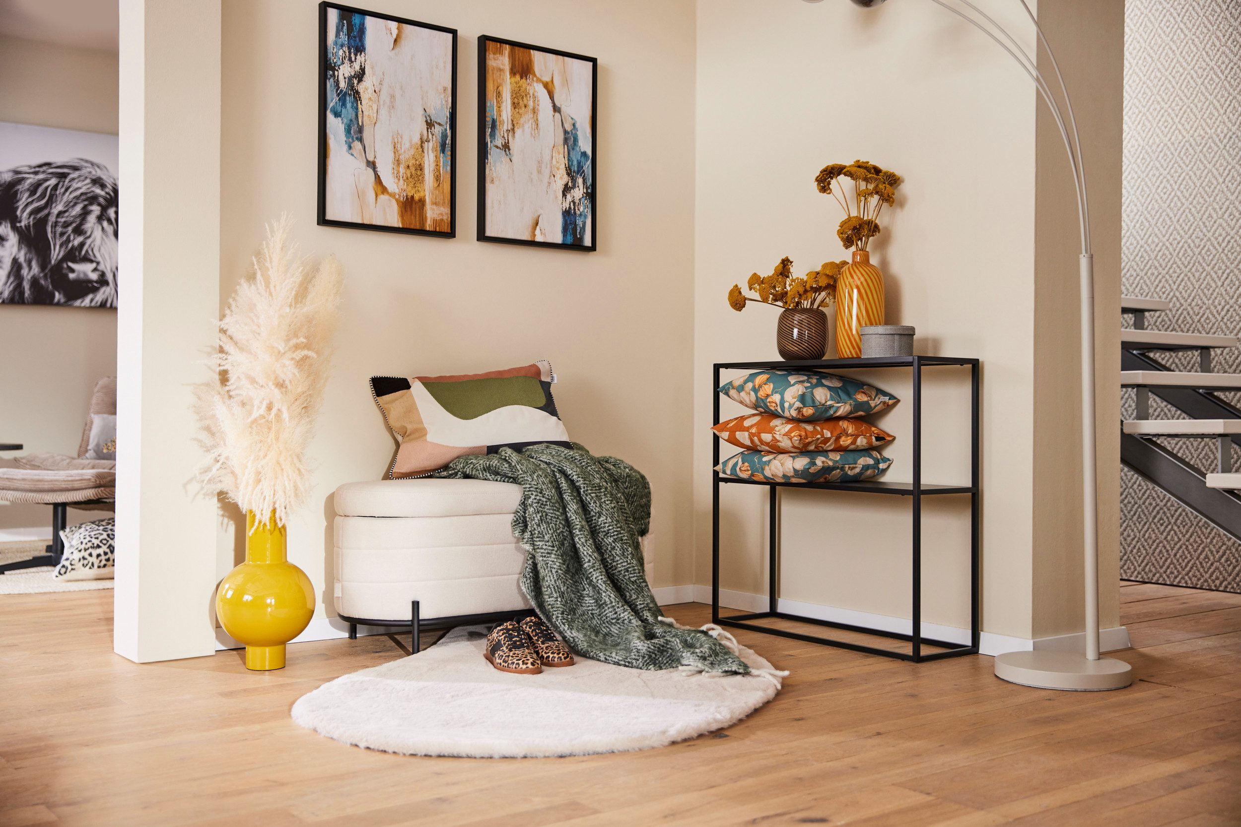 Bruno Banani Hoogpolig vloerkleed Rabbit 2 Bean, kunstbont tapijt, modern, bijzondere vorm Konijnenbont-grip, microvezel, woonkamer, slaapkamer, eetkamer