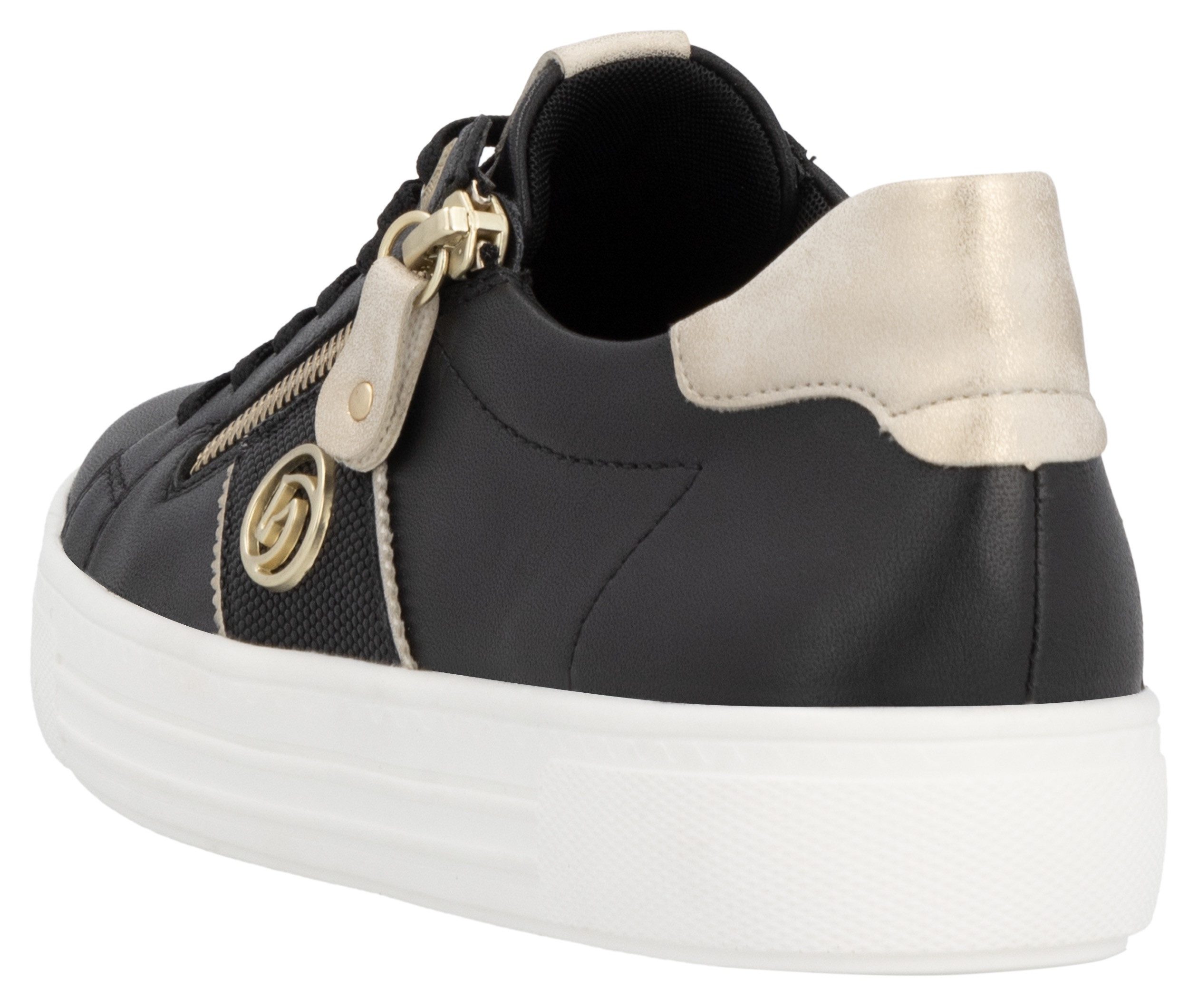 Remonte Plateausneakers , vrijetijdsschoen, lage schoen, veterschoen, uitneembare zachte inlegzool