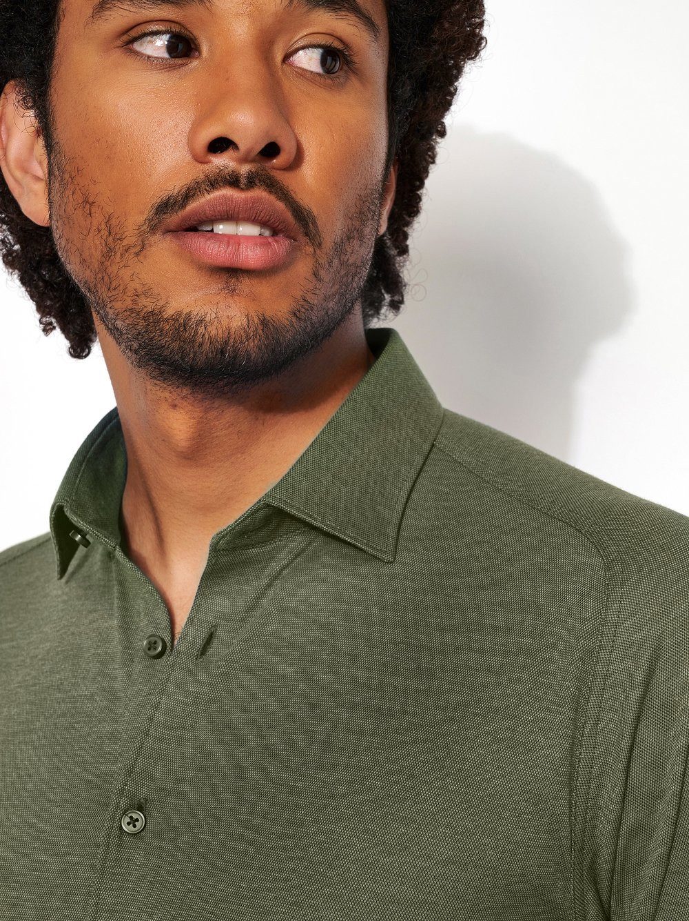 Desoto Overhemd met lange mouwen Casual Kent 1/1 Met een ronde hals