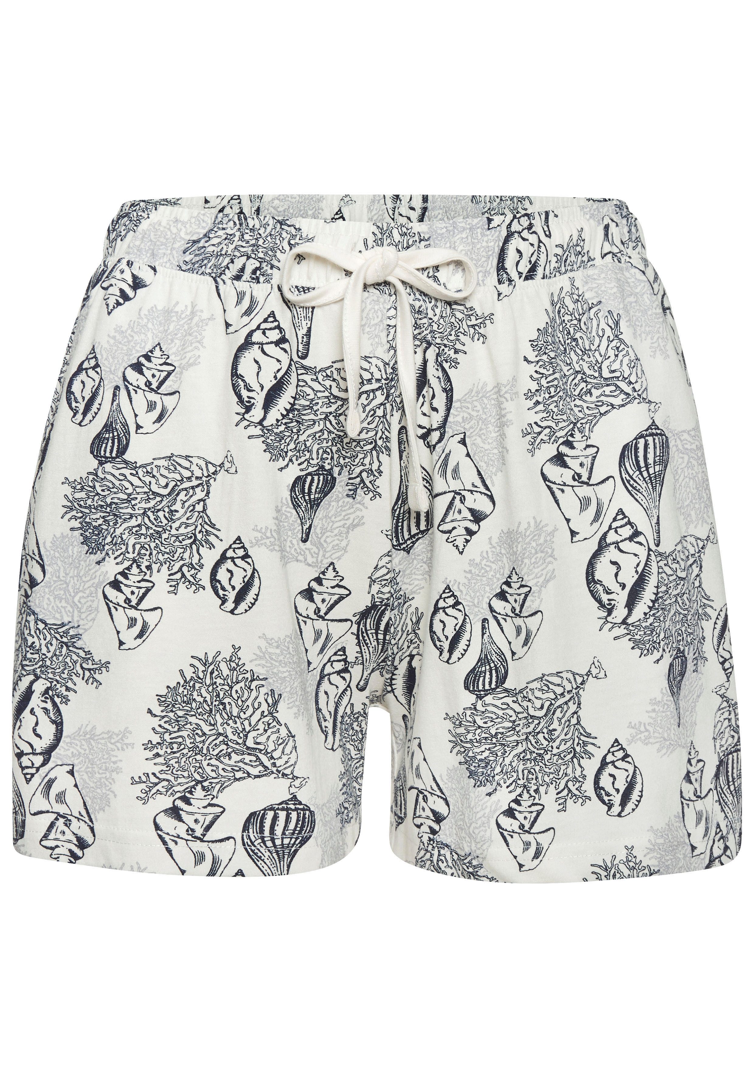 Vivance Dreams Shortama Mooie schelpenprint (set, 2-delig)