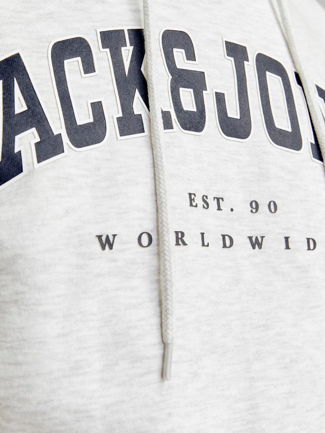 Jack & Jones Hoodie JJECALEB VARSITY SWEAT HOOD NOOS
