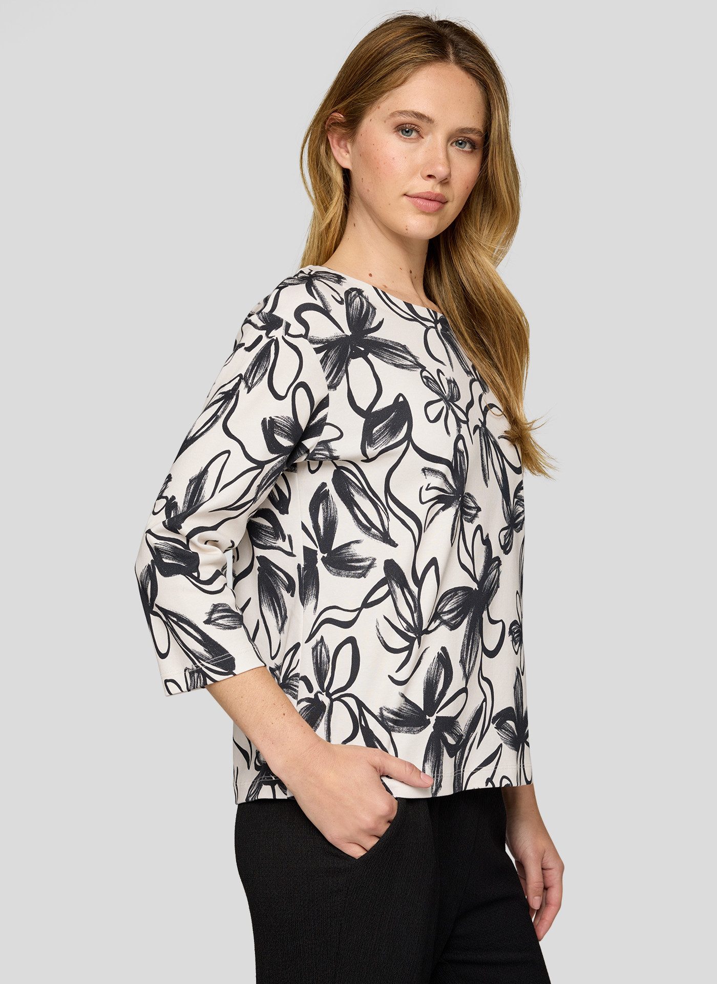 Rabe Shirt met 3/4 mouwen met print all-over
