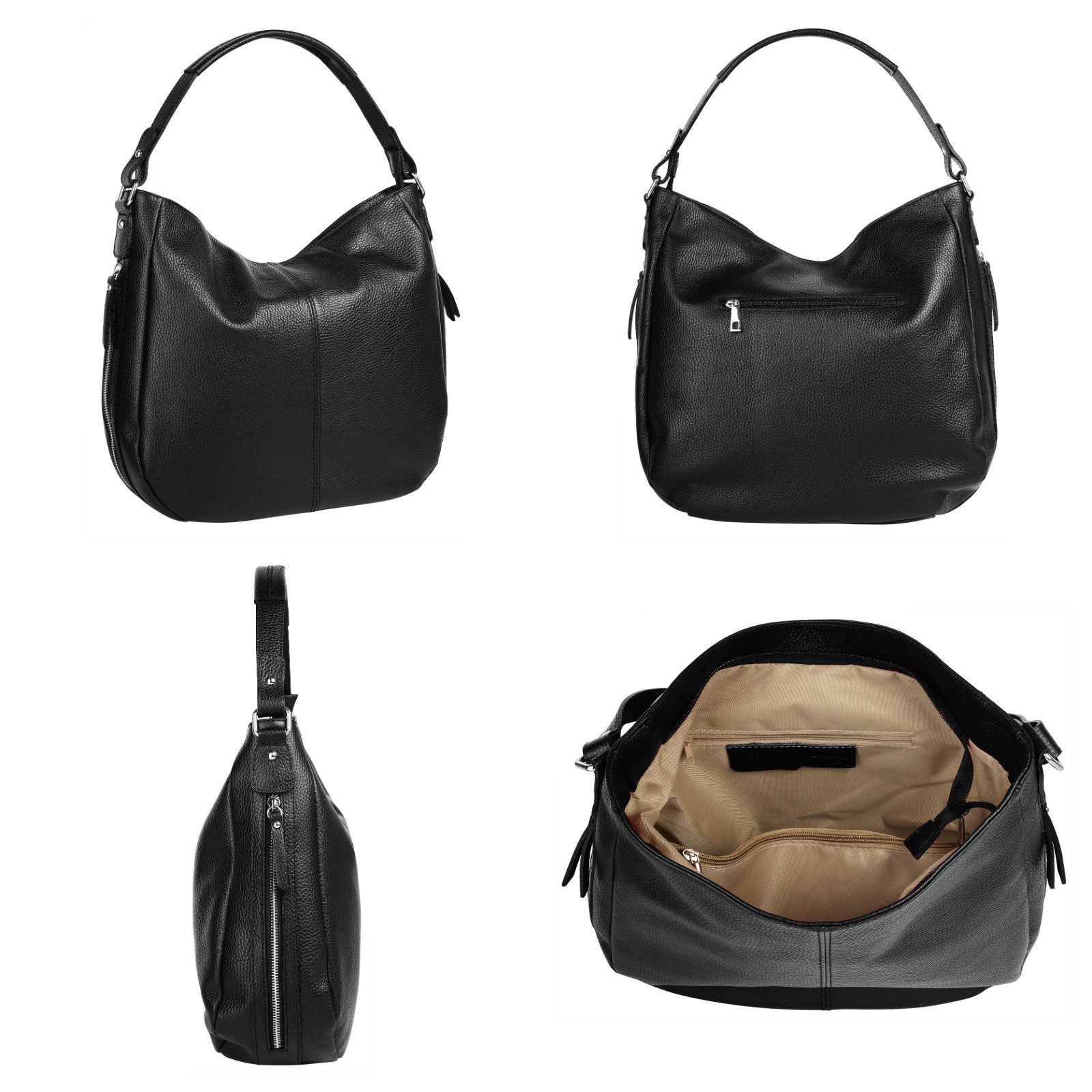 Cluty Shopper echt leer, made in italy