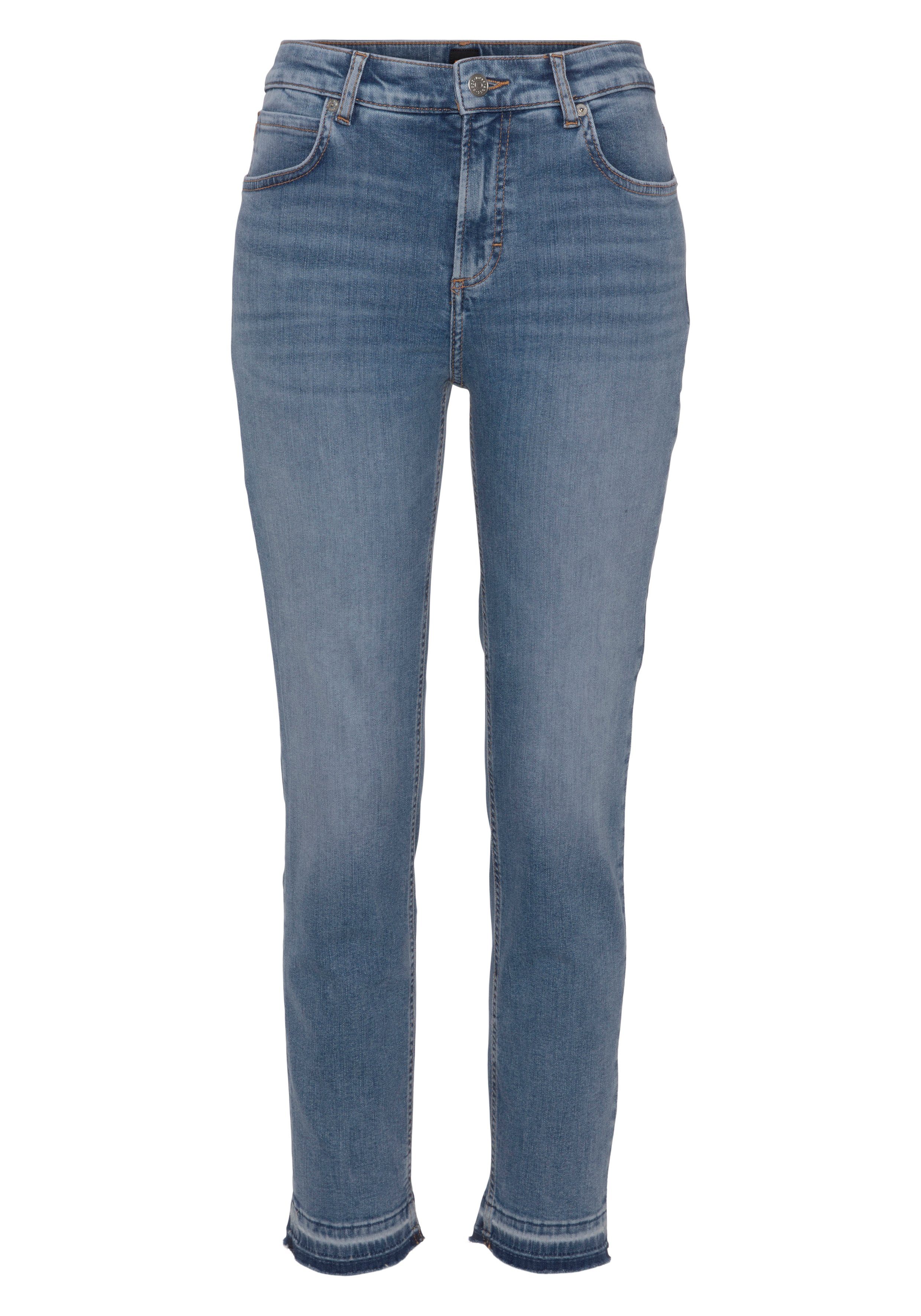 Boss Orange 5-pocket jeans Jackie Mid Rise Mid Waist middelhoge taille Premium Denim Jeans