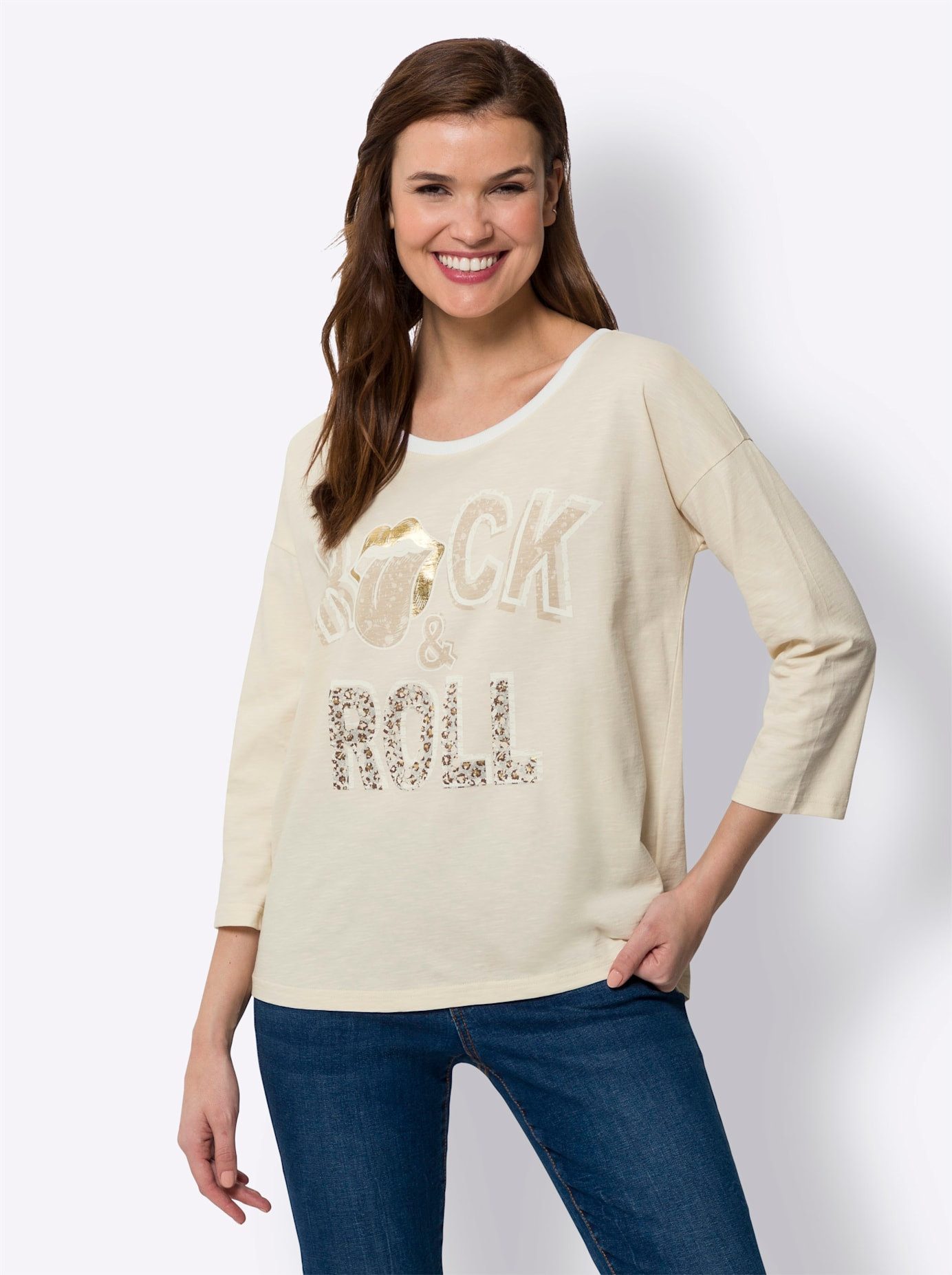 heine Shirt met 3 4 mouwen Shirt (1-delig)