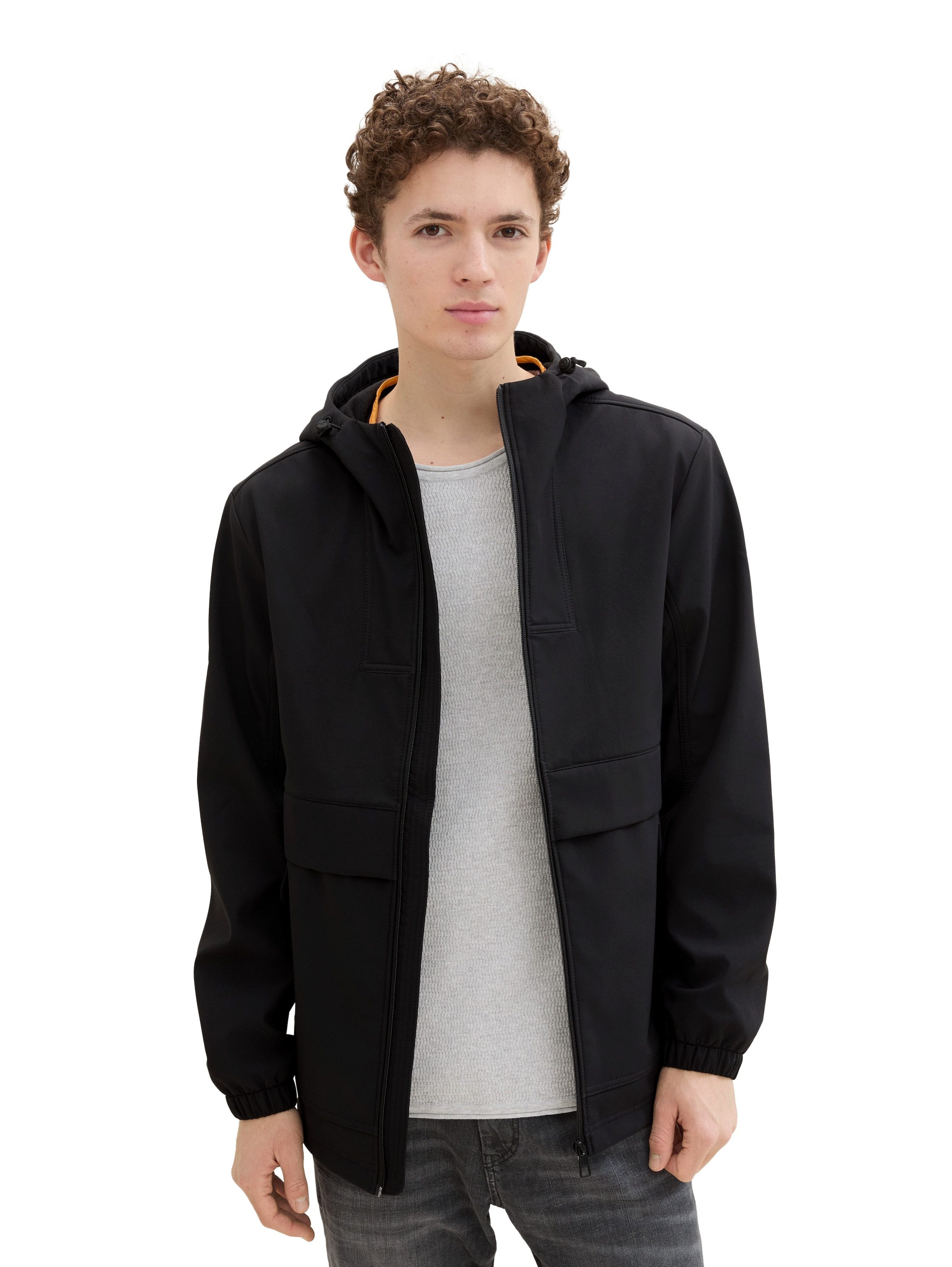 Tom Tailor Denim Softshell-jack met een capuchon