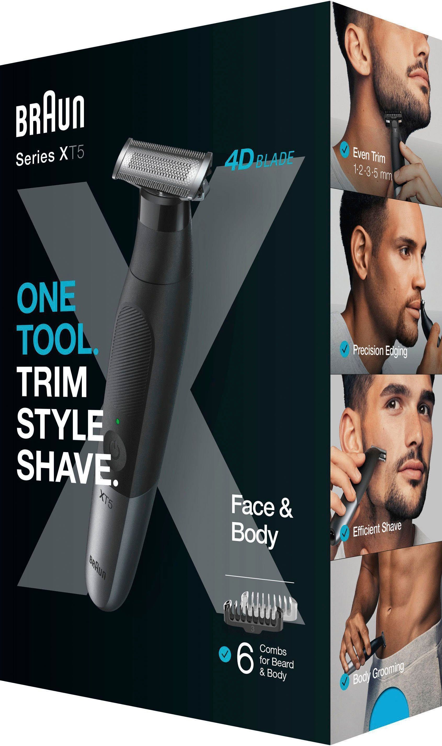 Braun Tondeuse Series X XT5200 waterdicht, 4d-flex-lemmet