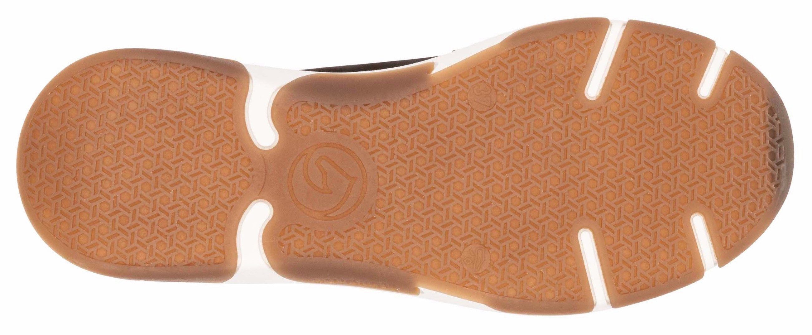 Remonte Sneakers met sleehak high-top sneaker, veterschoen, vrijetijdsschoen met buitenrits