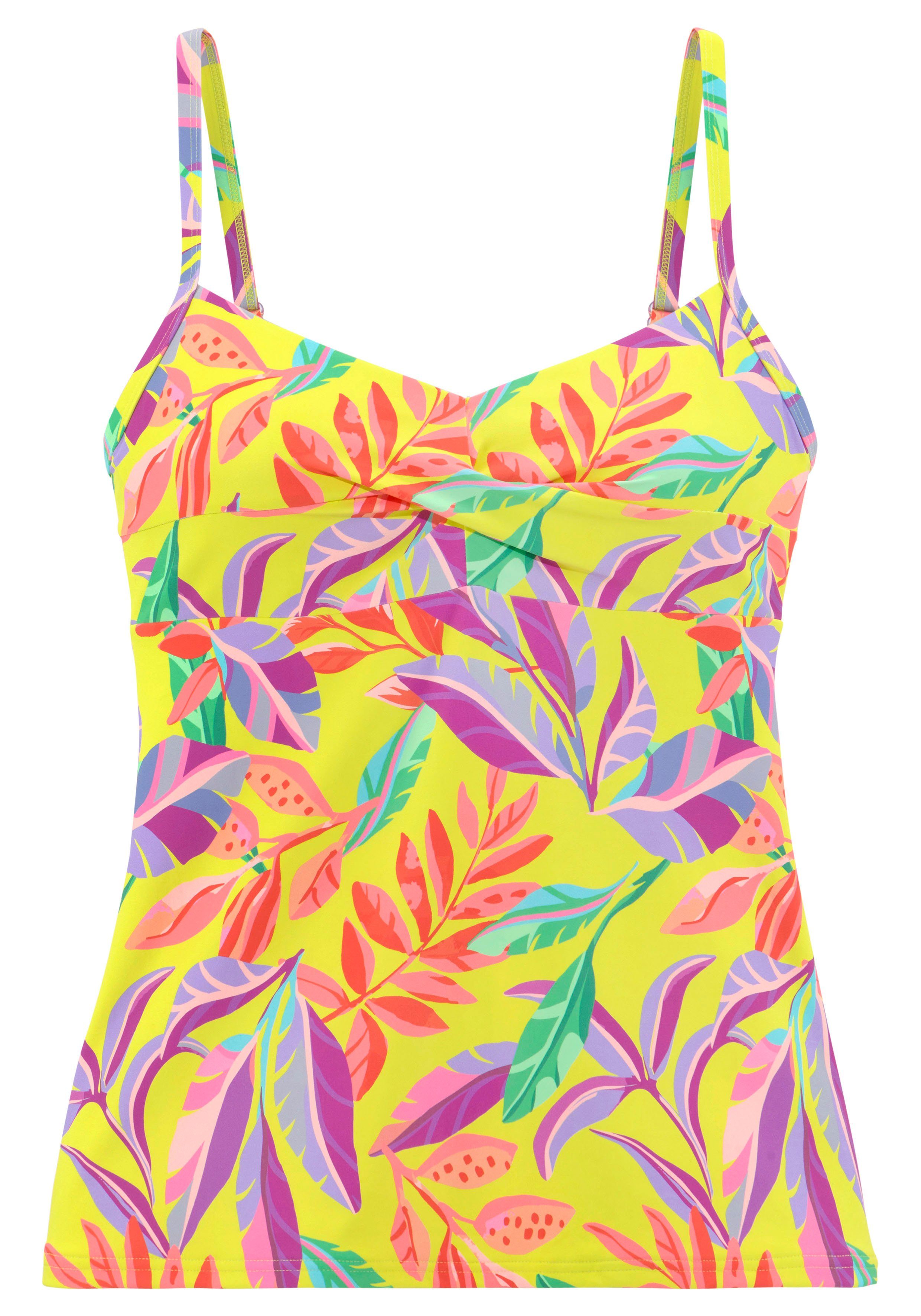 s.Oliver RED LABEL Beachwear Tankinitop met beugels Mallorca in wikkel-look