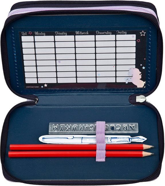 Scooli Etui Tripledecker, Dreamland gevuld, inclusief set vierkant