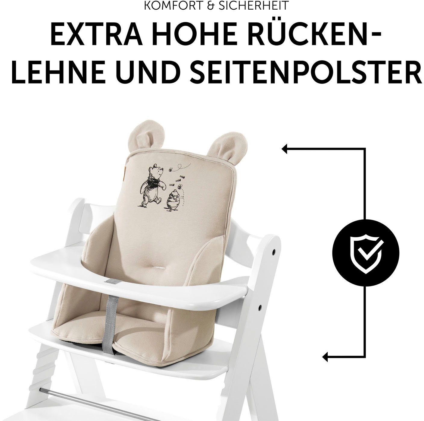 Hauck Stoelverkleiner Alpha Cosy Select, Winnie the Pooh beige