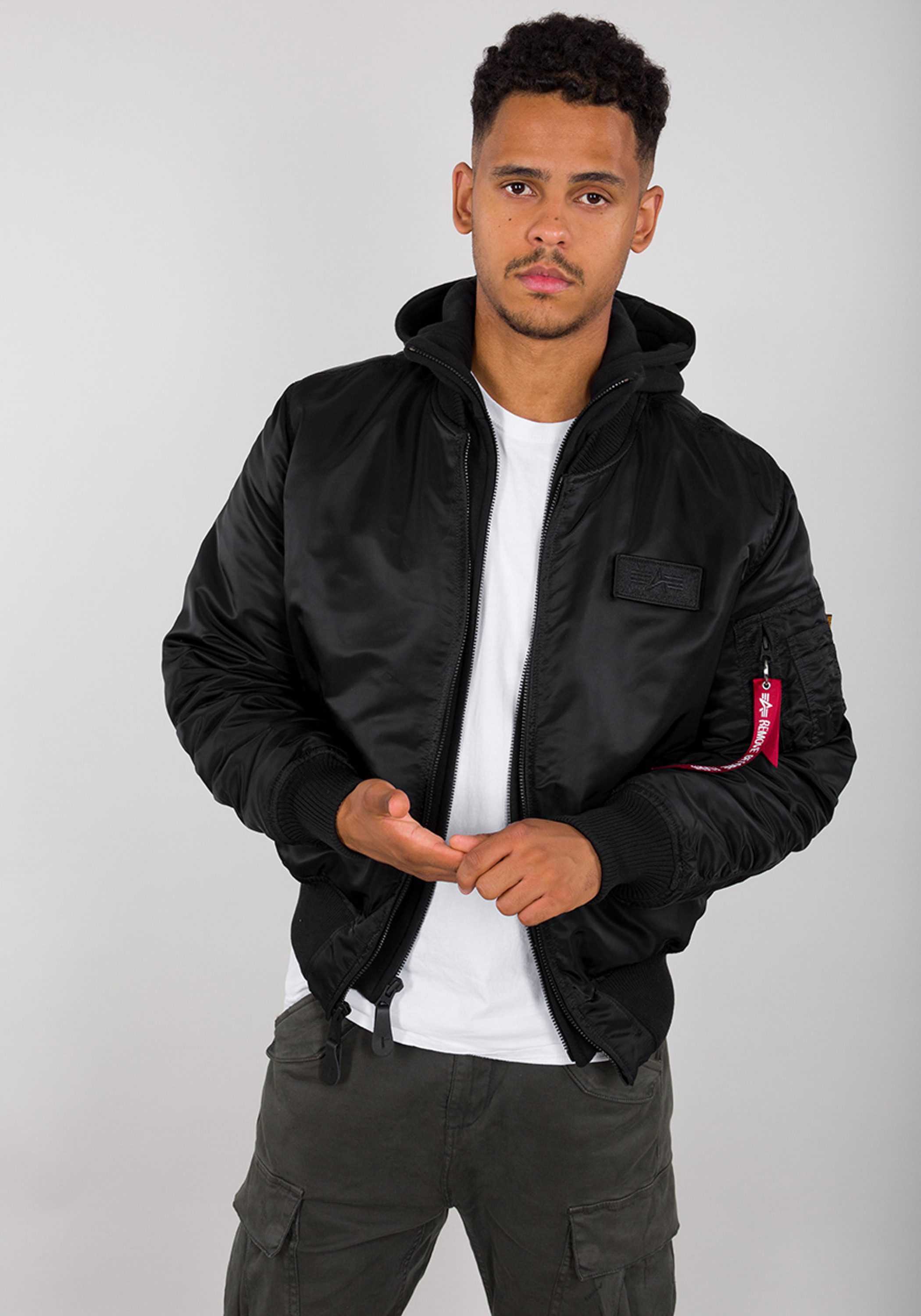 Alpha Industries Bomberjack Alpha Industries Men - Bomber Jackets MA-1 Zip Hood Back Print