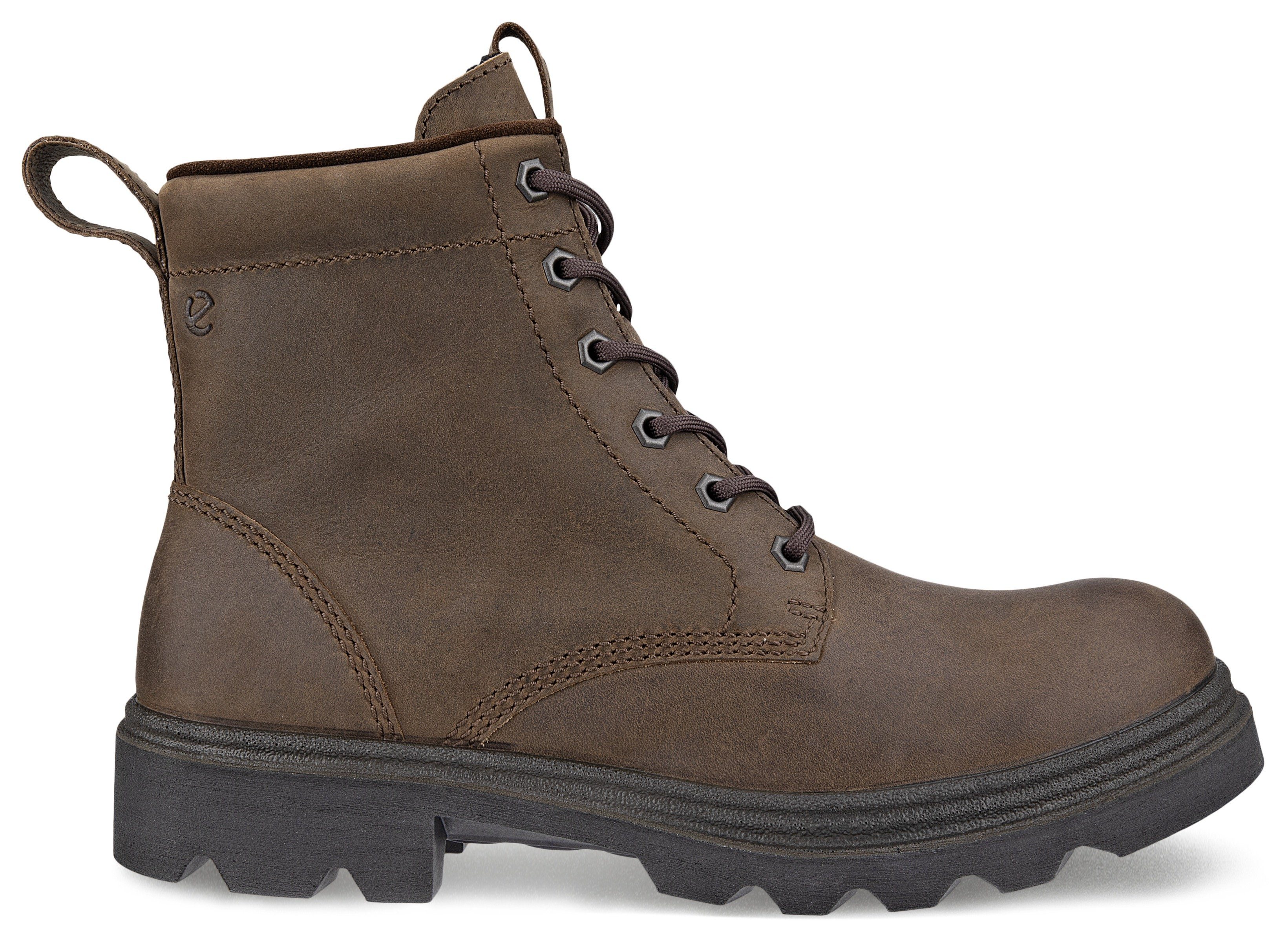 Ecco Hoge veterschoenen Grainer W ankle boot, winter boots, block heel, with lambswool lining