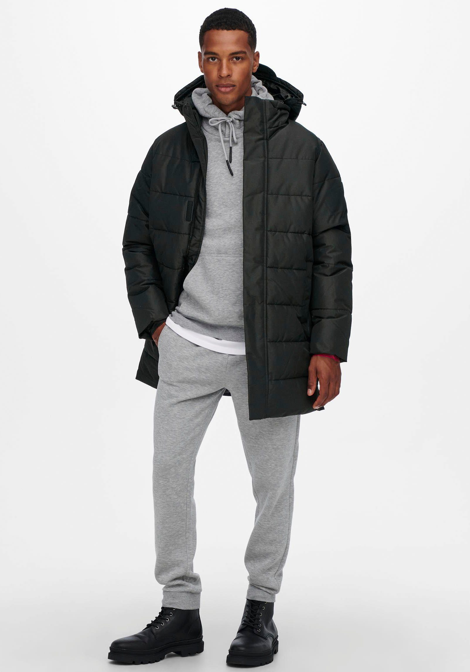 ONLY & SONS Gewatteerde jas ONSCARL LIFE LONG QUILTED COAT NOOS OTW