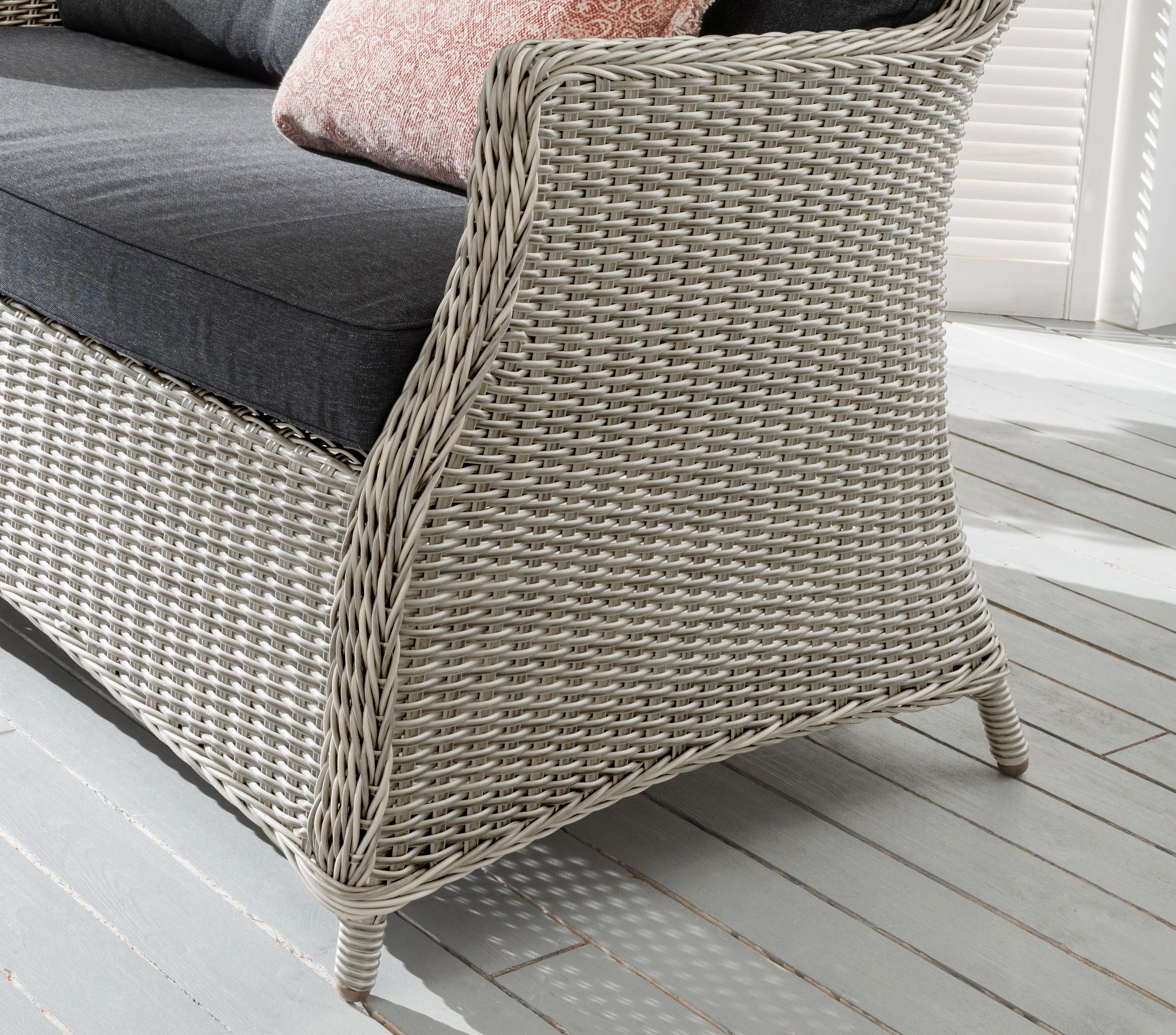 Destiny Loungebank Casa Aluminium, polyrattan, 2-zits bank, incl. kussens