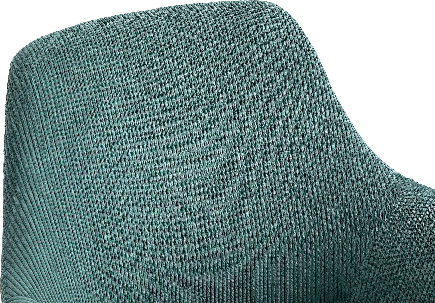 SalesFever Stoel met armleuningen Bekleding in corduroy-look (set, 2 stuks)