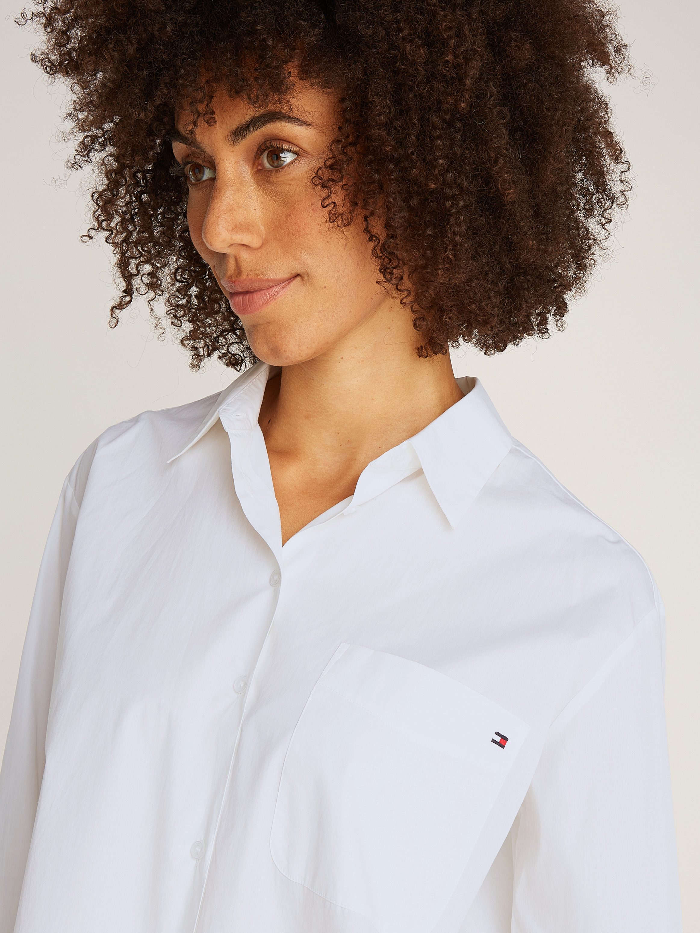Tommy Hilfiger Overhemdblouse ESS POPLIN EASY FIT SHIRT