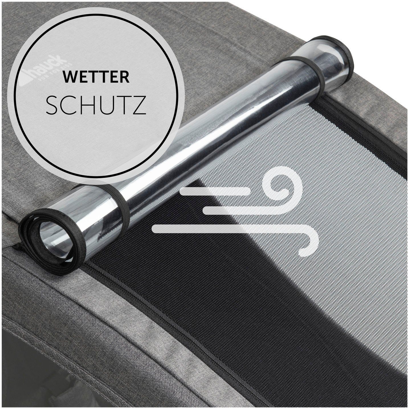 Hauck Kinderen fiets aanhanger 2in1 Bike Trailer und Buggy Dryk Duo, melange grey