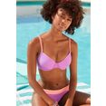 venice beach bikinitop met beugels anna met contrastkleurige details paars