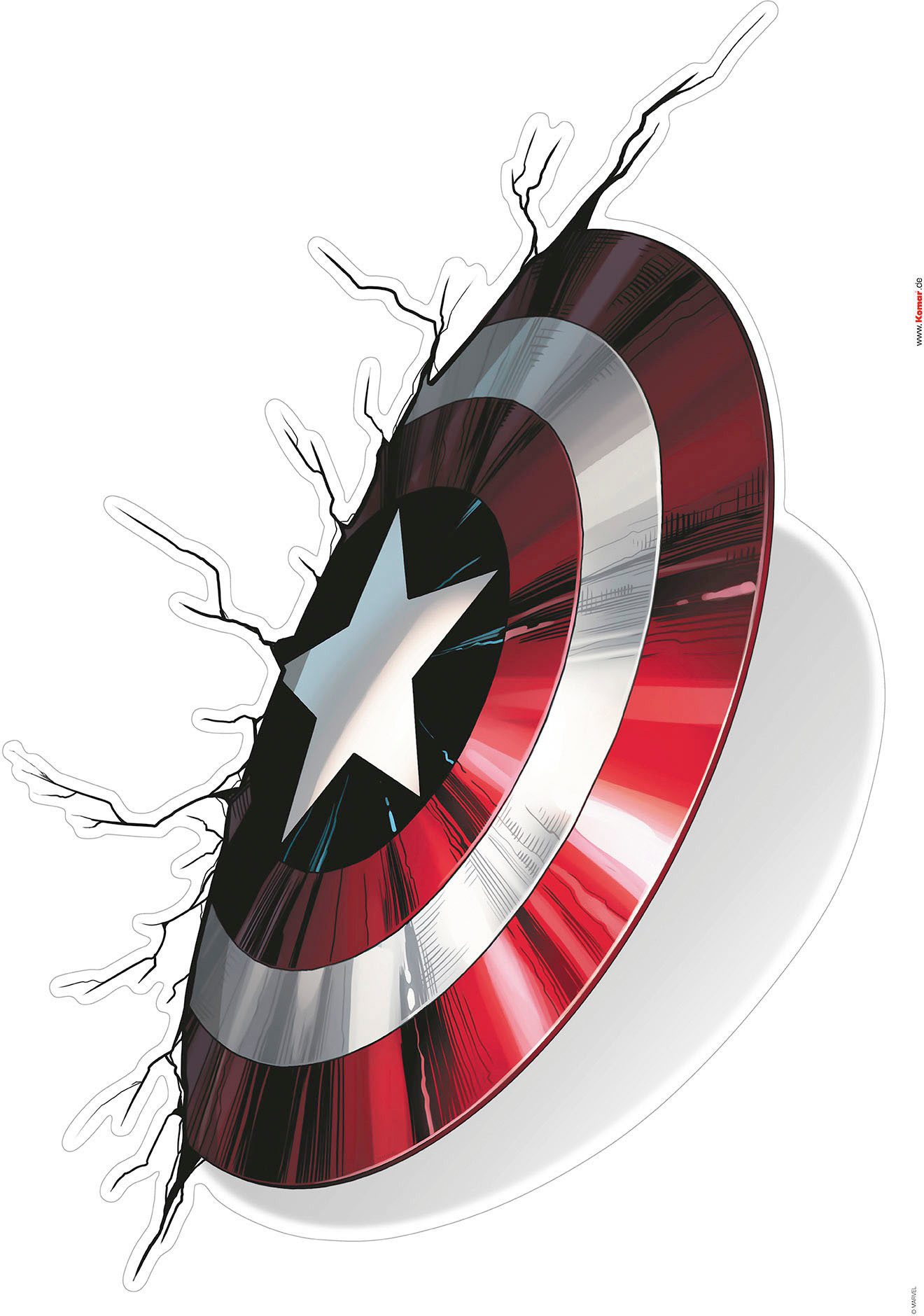 Komar Wandfolie Avengers Powerful Weapons - afm. 50 x 70 cm (2-delig)