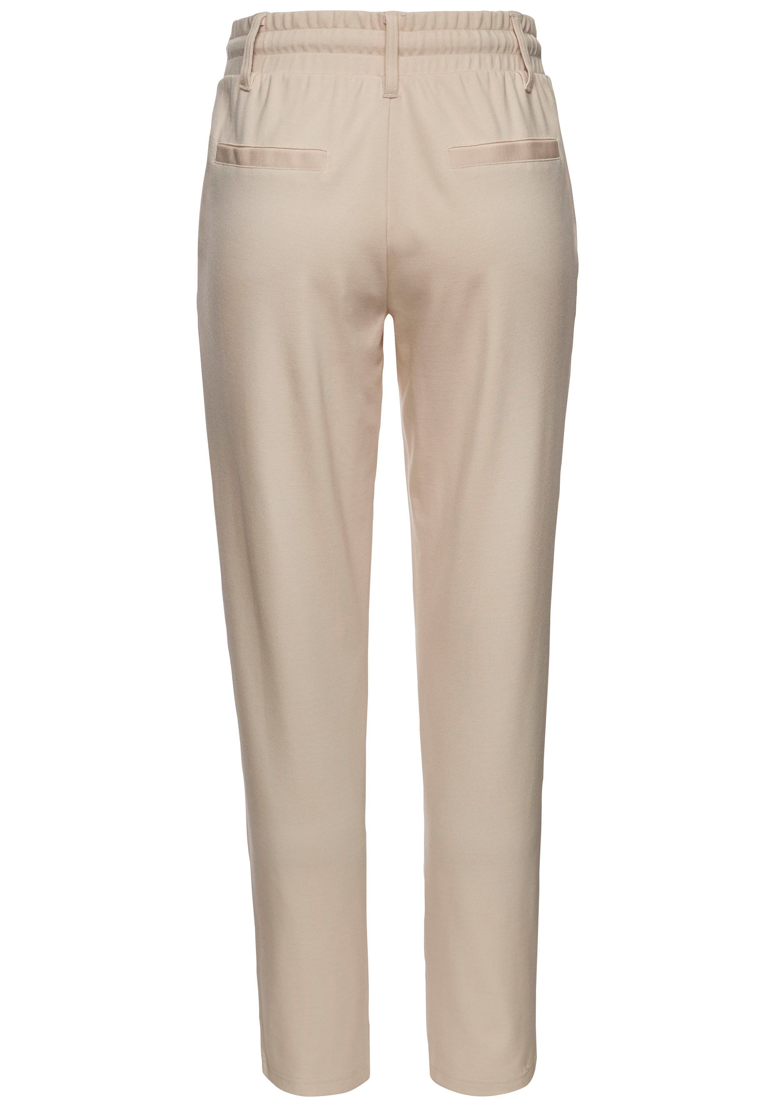 Lascana Jogpants met elastische tailleband en riemlussen loungewear (1-delig)