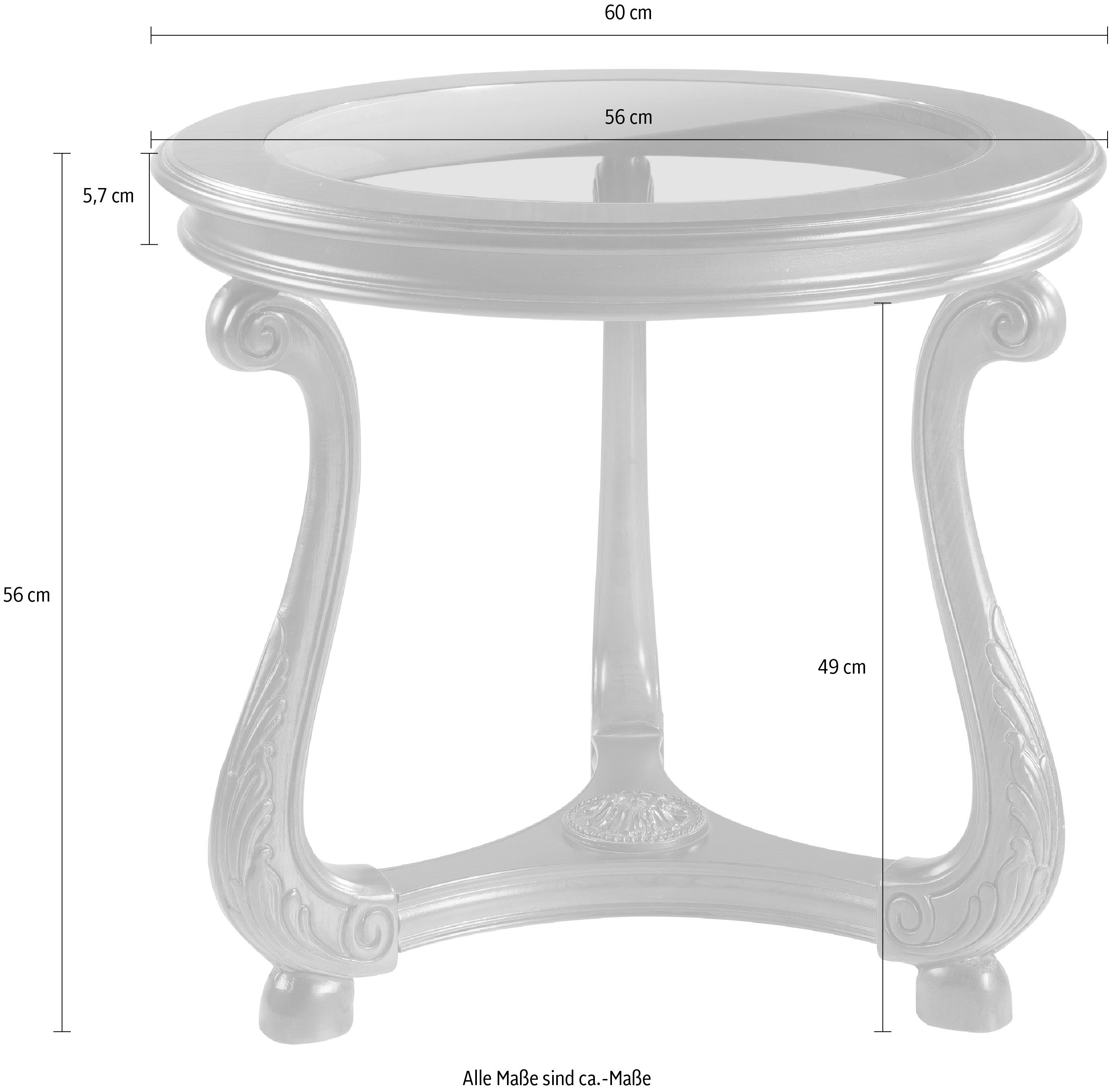 Home affaire Bijzettafel Raffaello Breedte 60 cm
