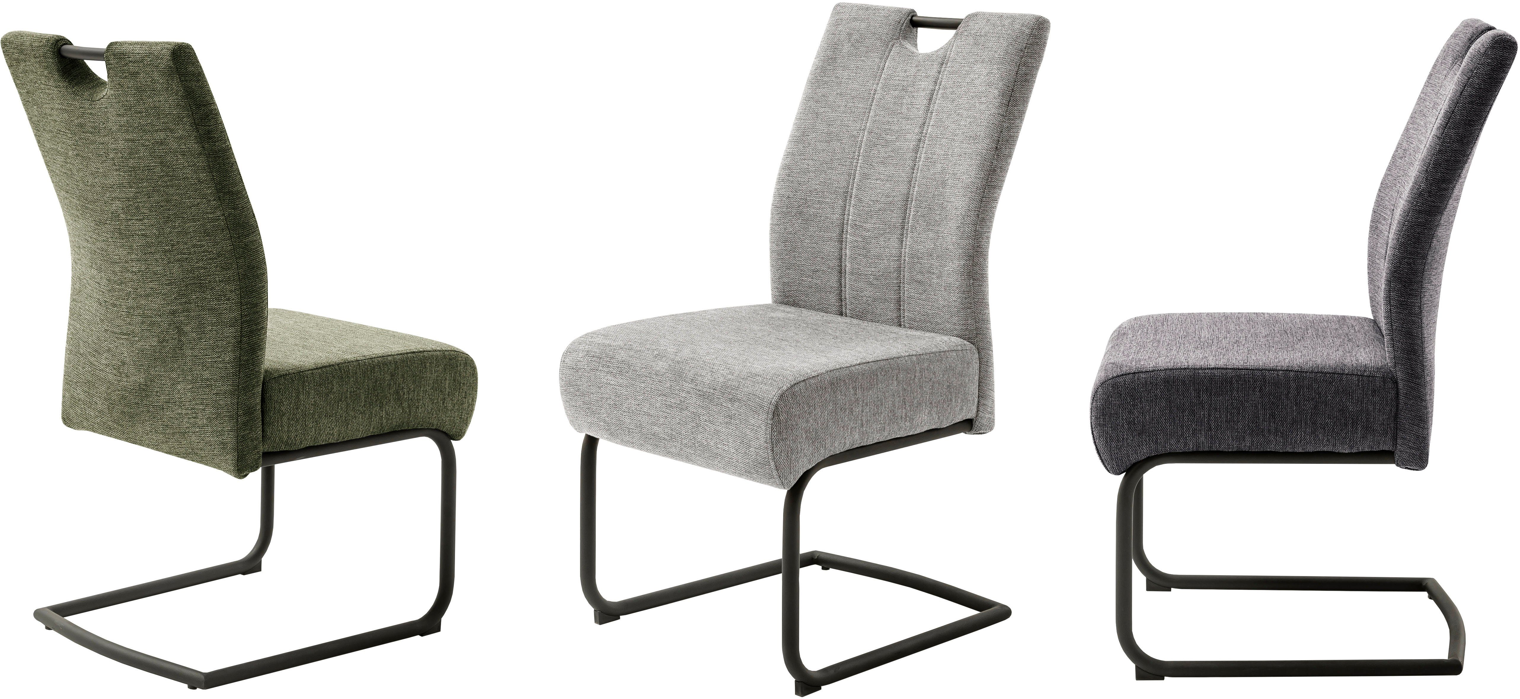 MCA furniture Eetkamerstoel AMERY (2-pack), pocketvering, belastbaarheid 150 kg, zithoogte ca. 49 cm