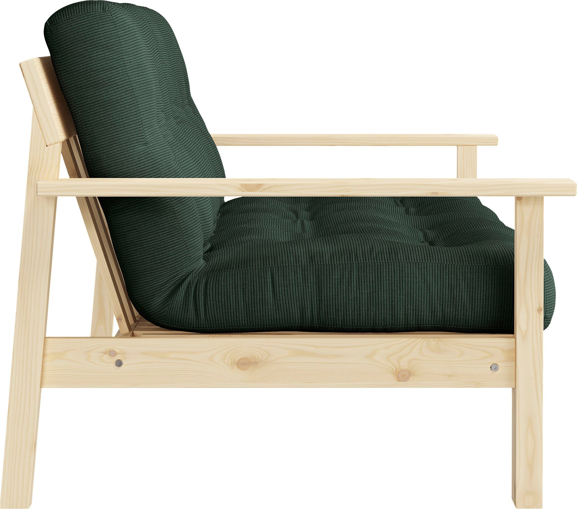 Karup Slaapbank Unwind Met houtstructuur, incl. futonmatras, ligoppervlak 130x190 cm