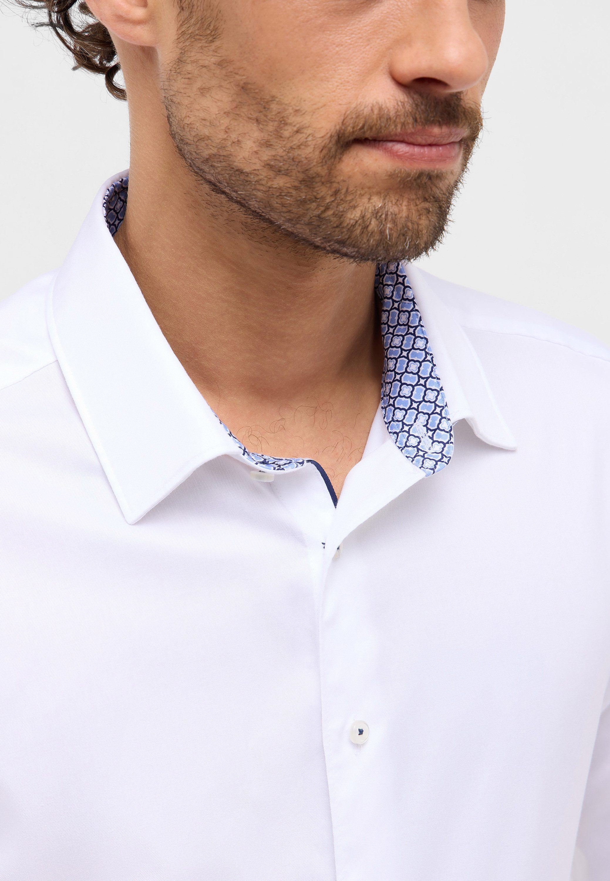 Eterna Overhemd met lange mouwen Slim fit