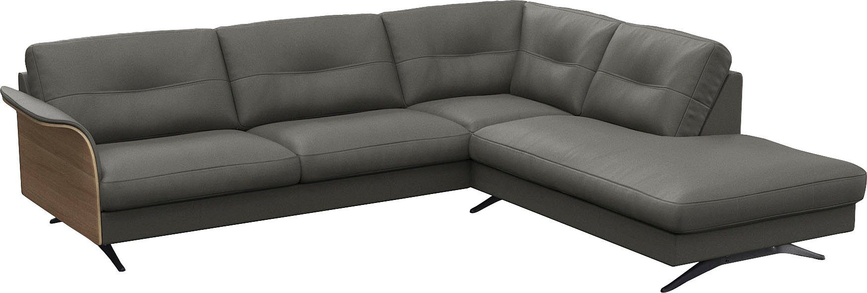 FLEXLUX Hoekbank Glow, super comfortabel door hoogwaardige zitconstructie met binnenvering, L-vorm