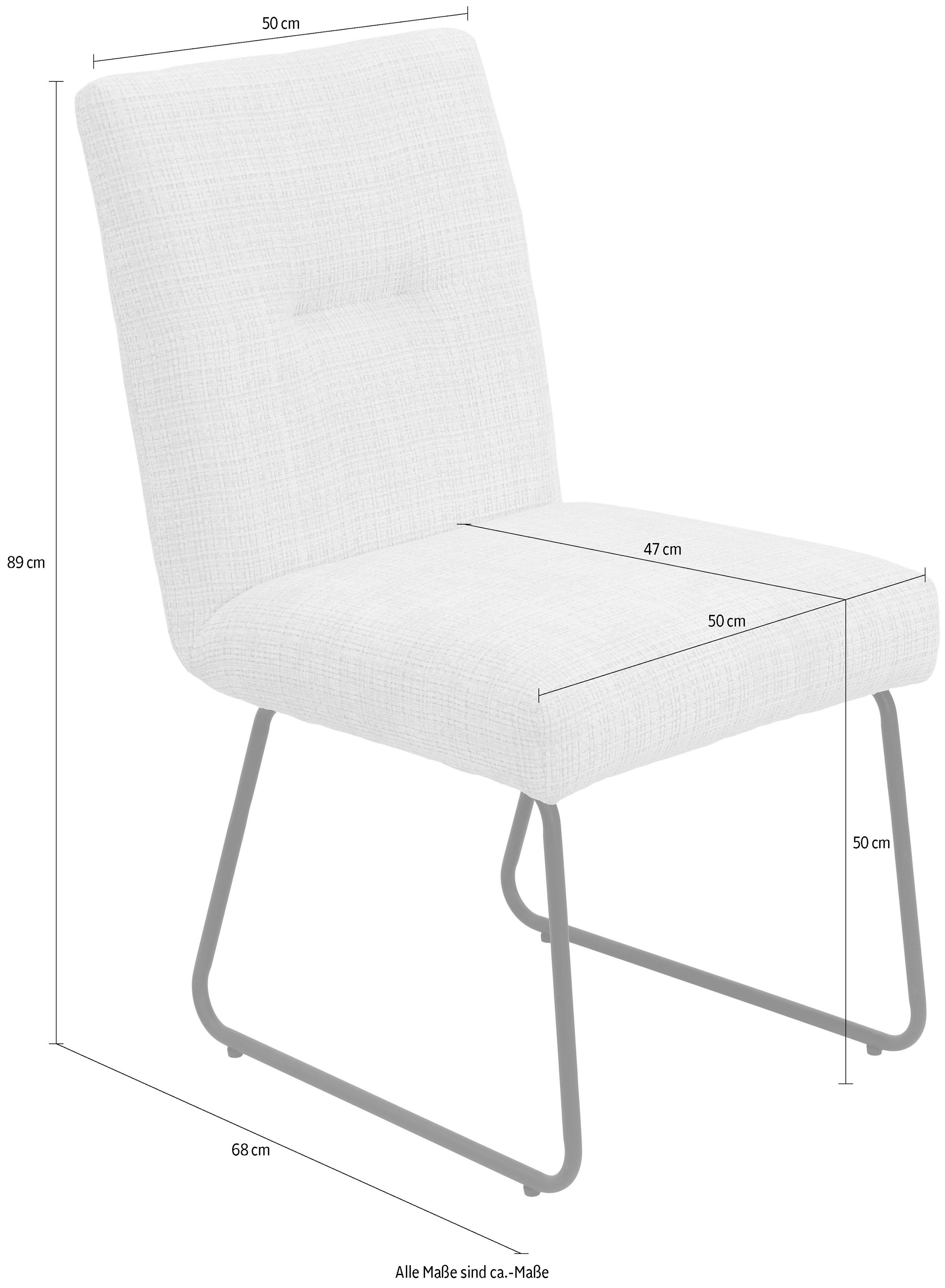 HELA Eetkamerstoel Elsa Comfortstoel met veren, XL-zitbreedte (set, 2 stuks)