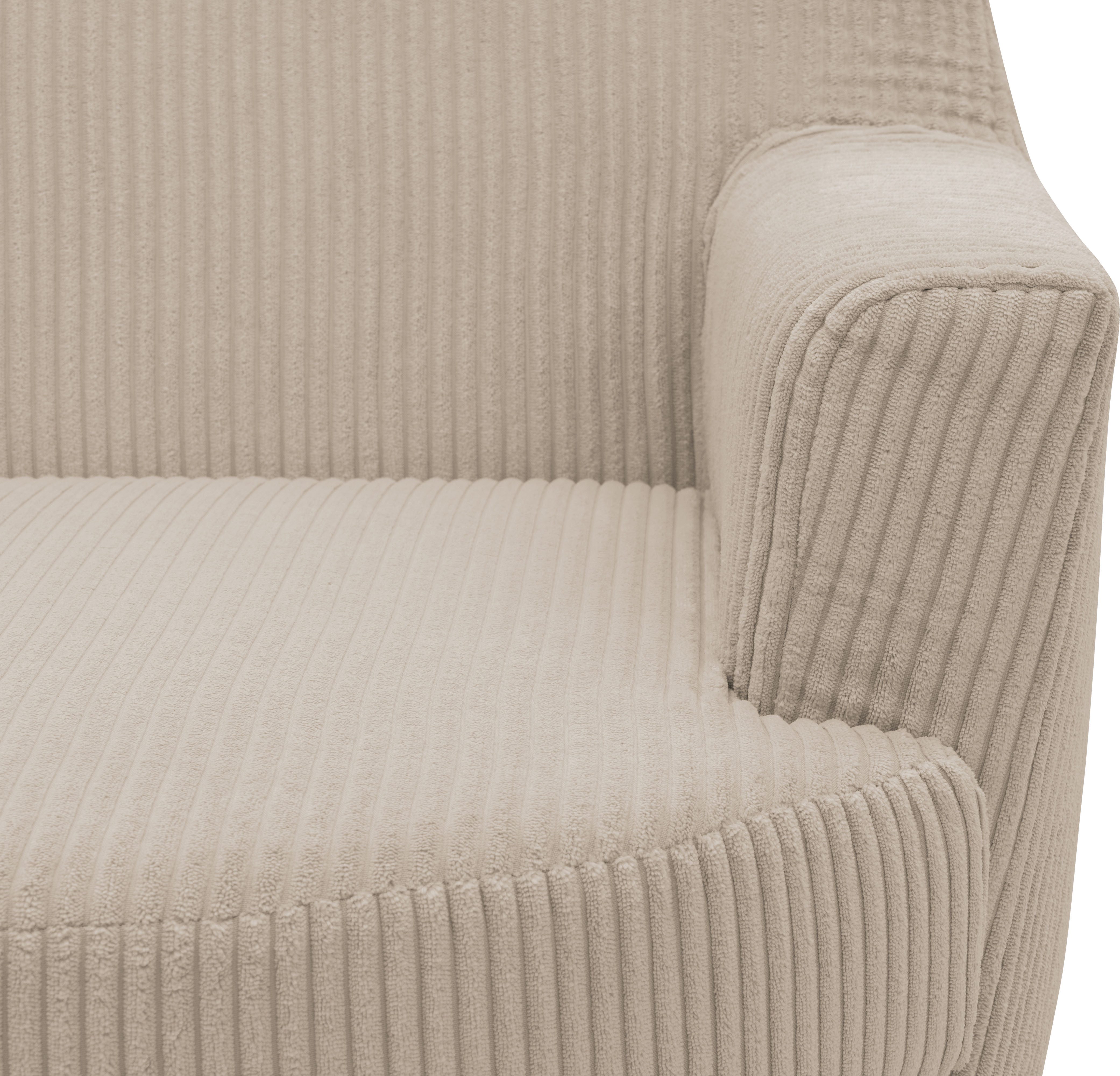 INOSIGN Draaibare fauteuil HETTY, draaistoel met schommelfunctie, leesstoel in cord en microvezel (1 stuk)