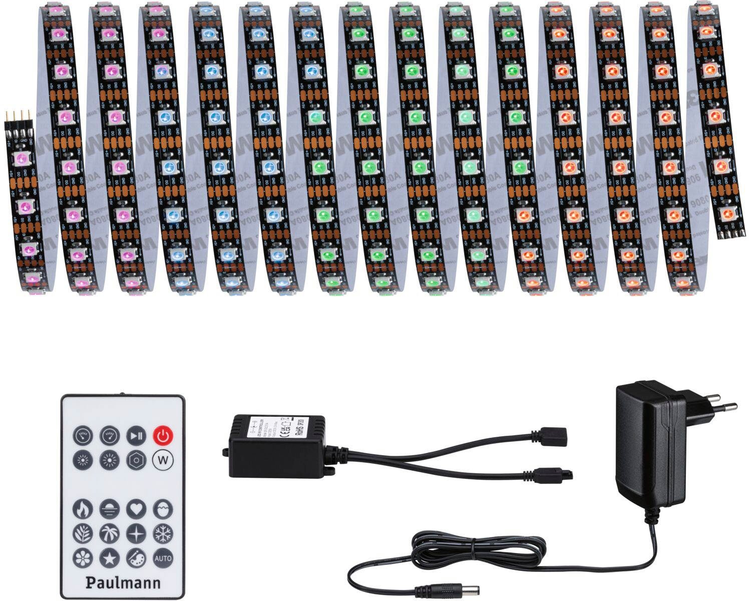 Paulmann Led-strepen Dynamic Rainbow RGB 5m 10,5W 60LEDs/m 15VA (1 stuk)