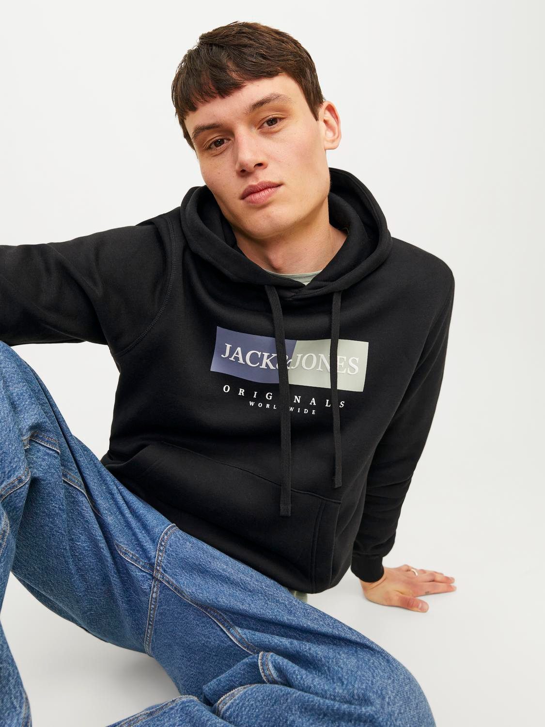 Jack & Jones Hoodie JORFREDERIKSBERG BOX SWEAT HOOD SN