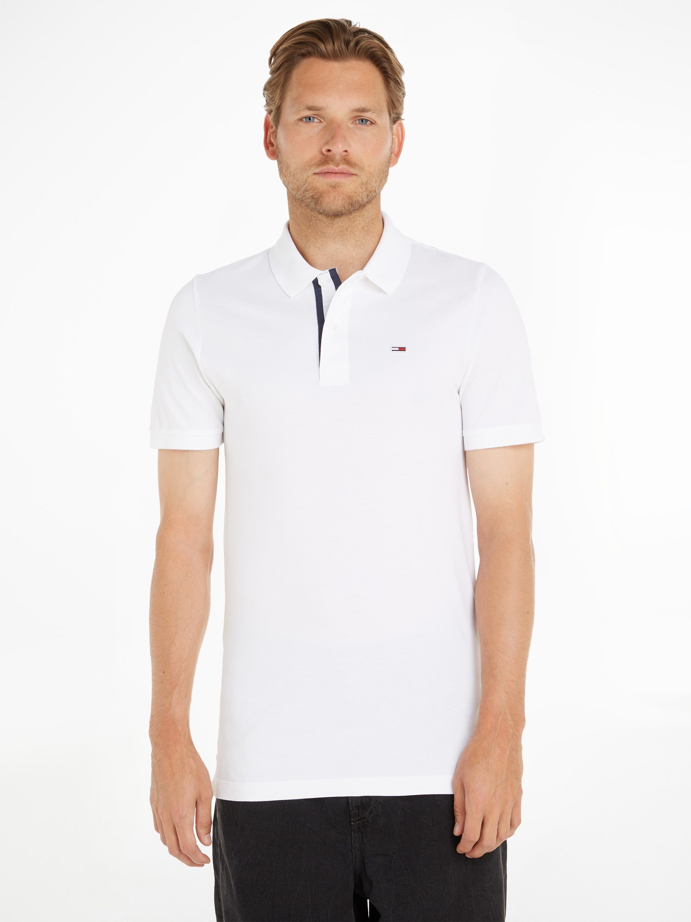 TOMMY JEANS Poloshirt TJM SLIM PLACKET POLO