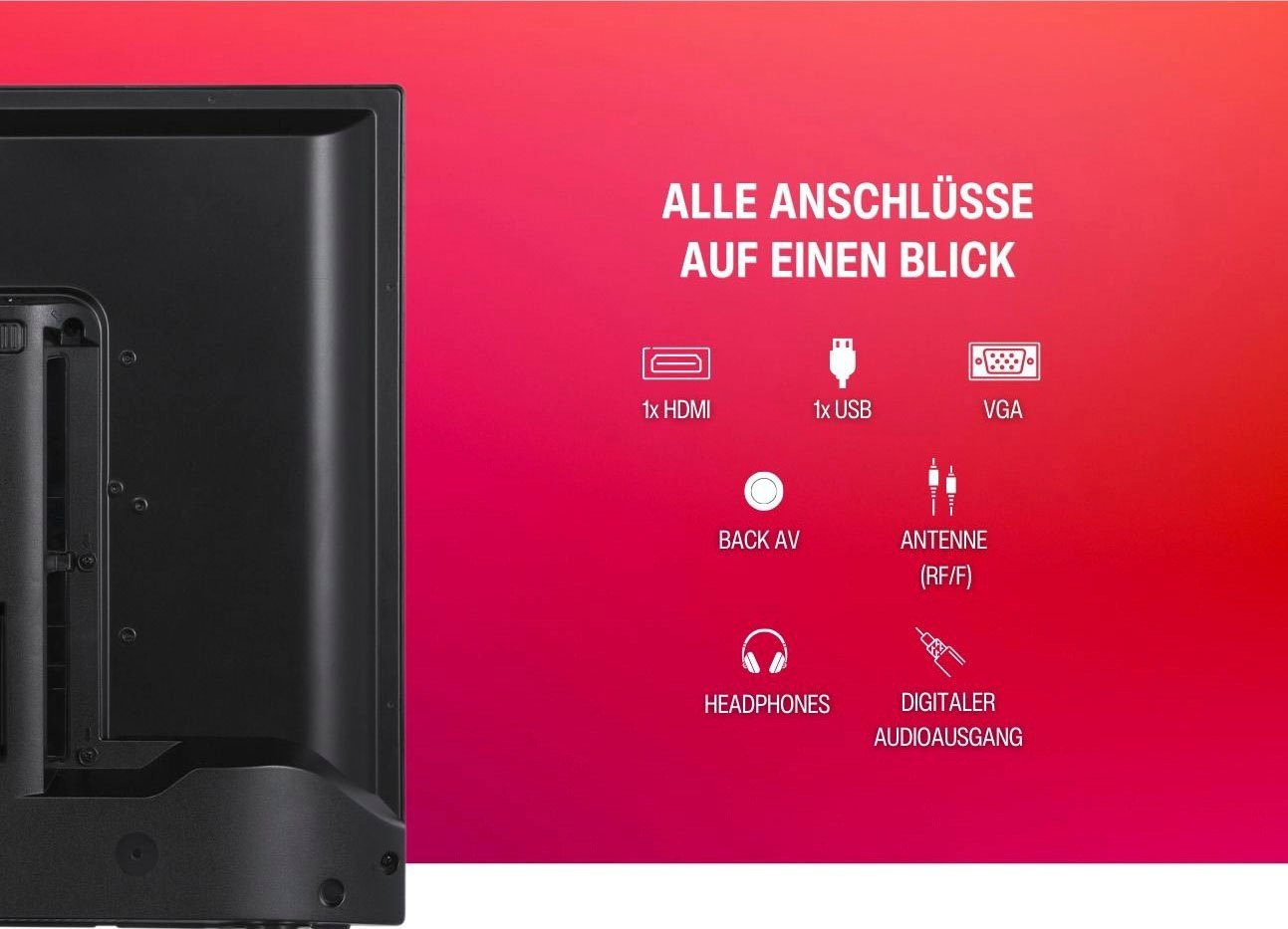 Telefunken Led-TV D32F554M1CWII, 80 cm / 32", Full HD, Smart TV
