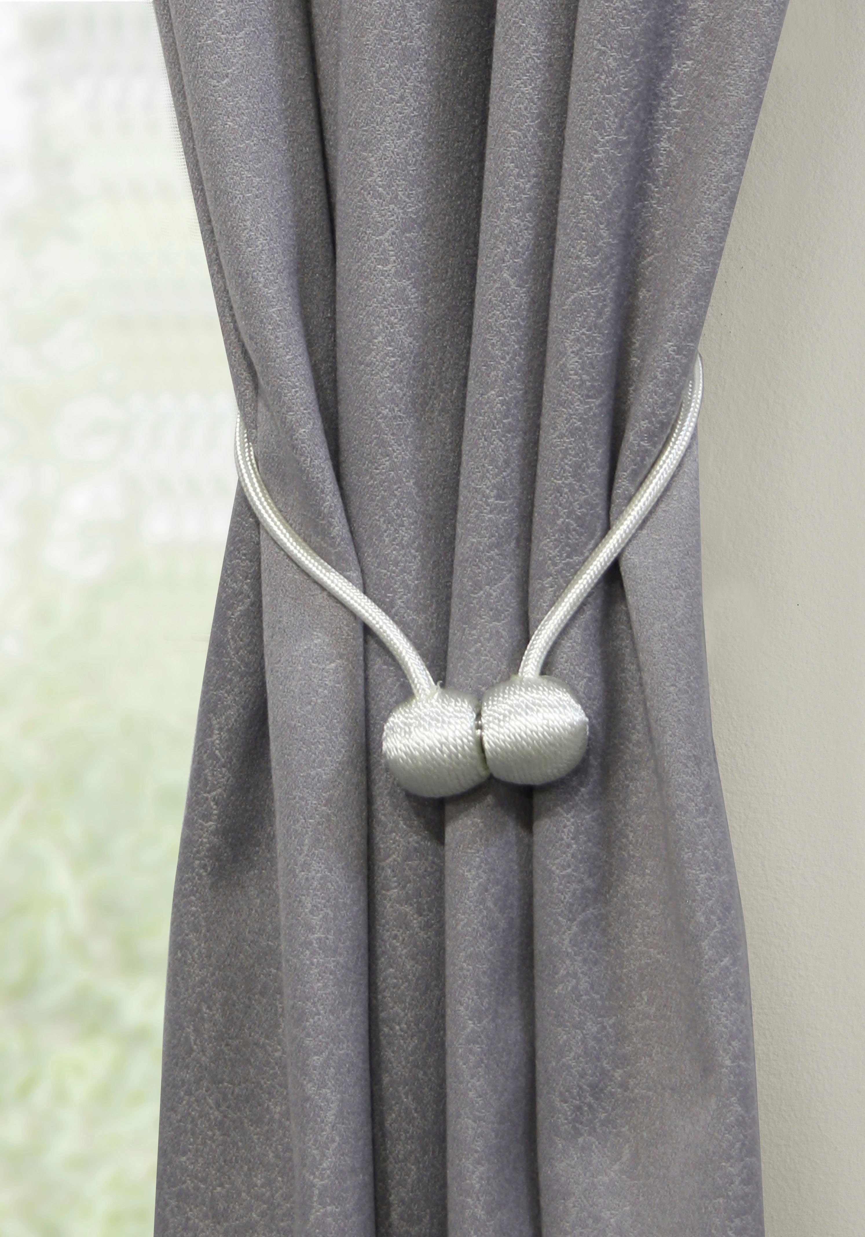 GARDINIA Embrasse Flex-S met magneet veelsoortige aanbrengmogelijkheden (2 stuks)