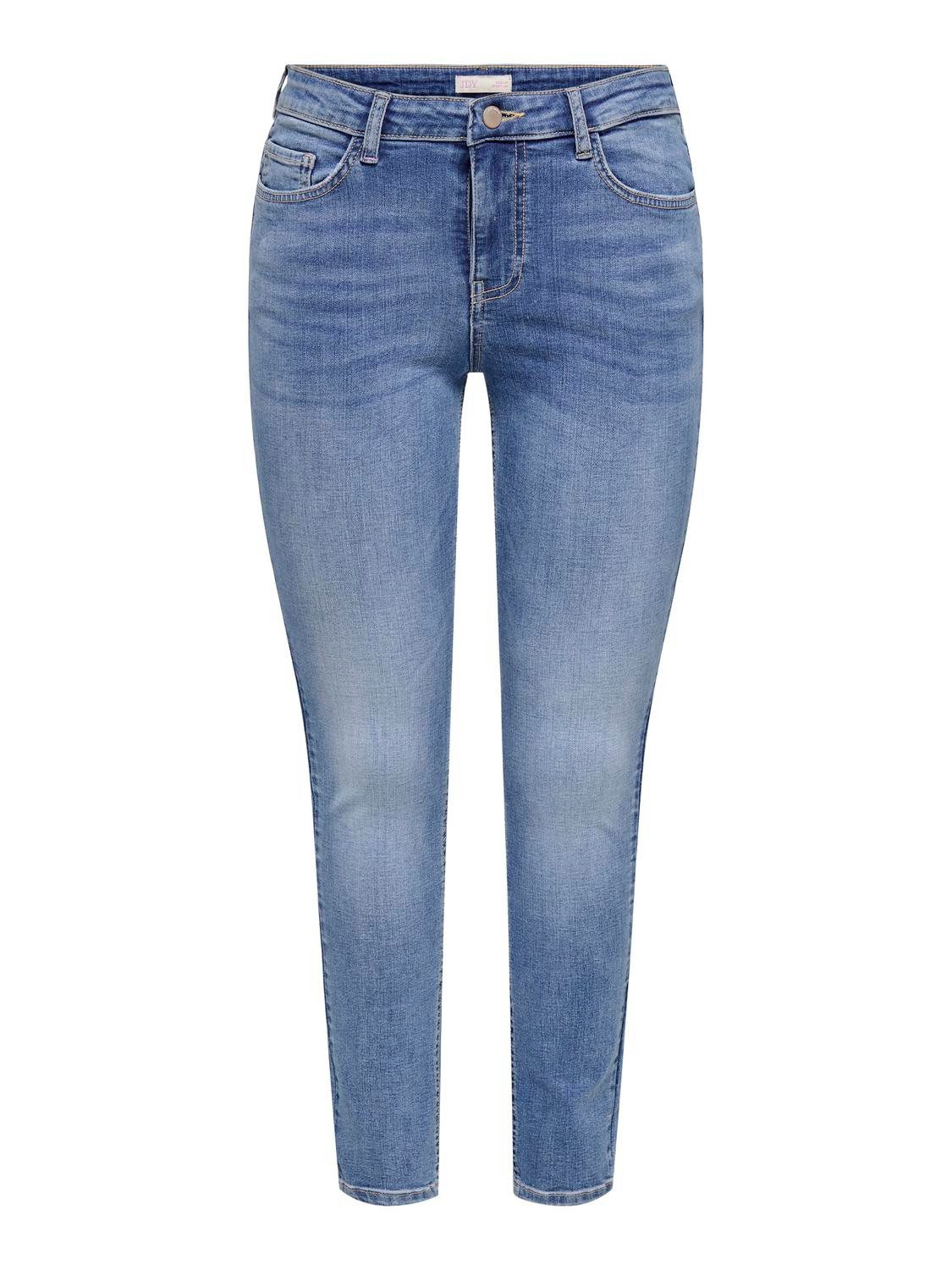 JDY Skinny fit jeans JDYFINA MW SKINNY ANK JNS MB NOOS DNM