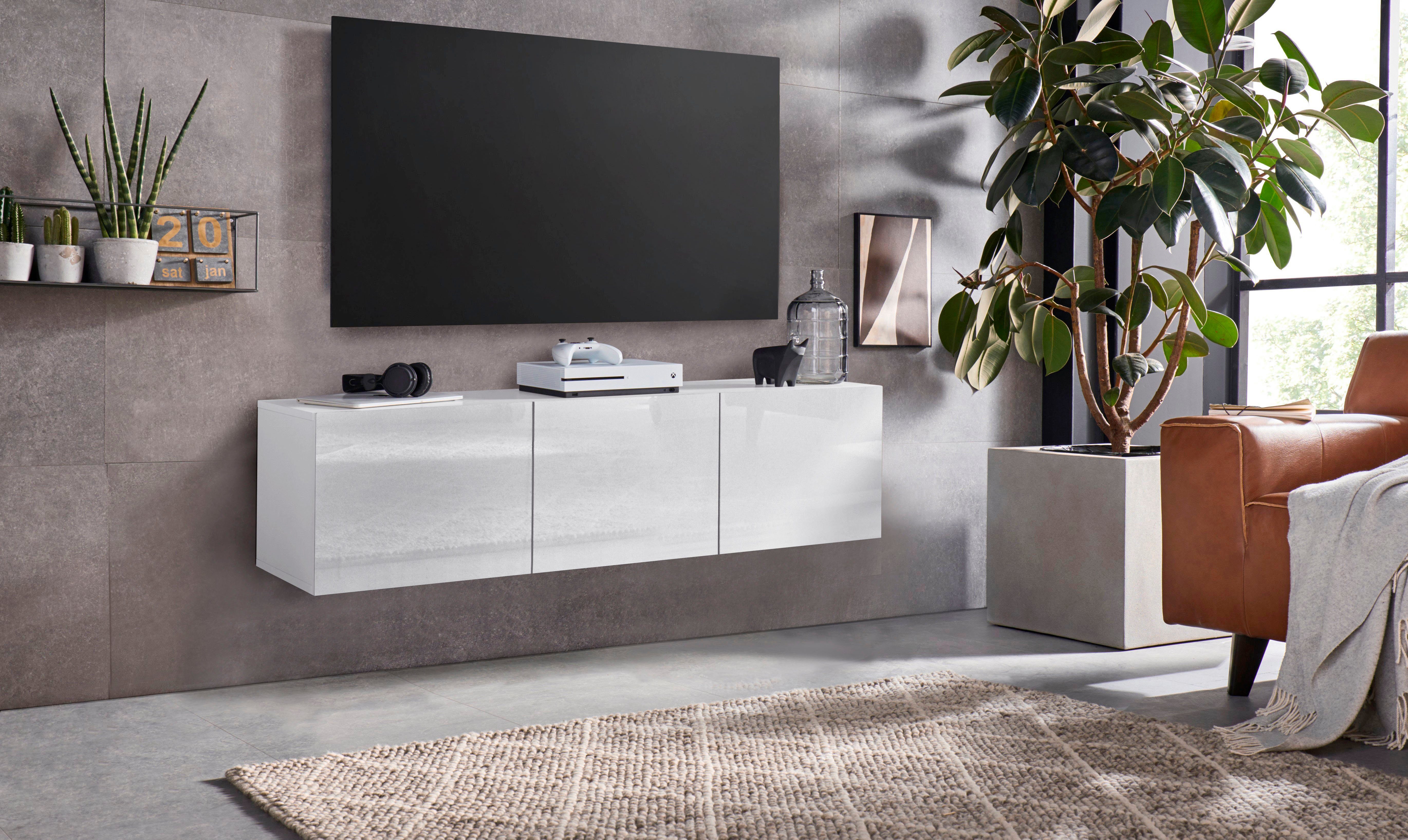 borchardt Möbel Tv-meubel Sophia Breedte 139 cm met 3 deuren, staand en hangend