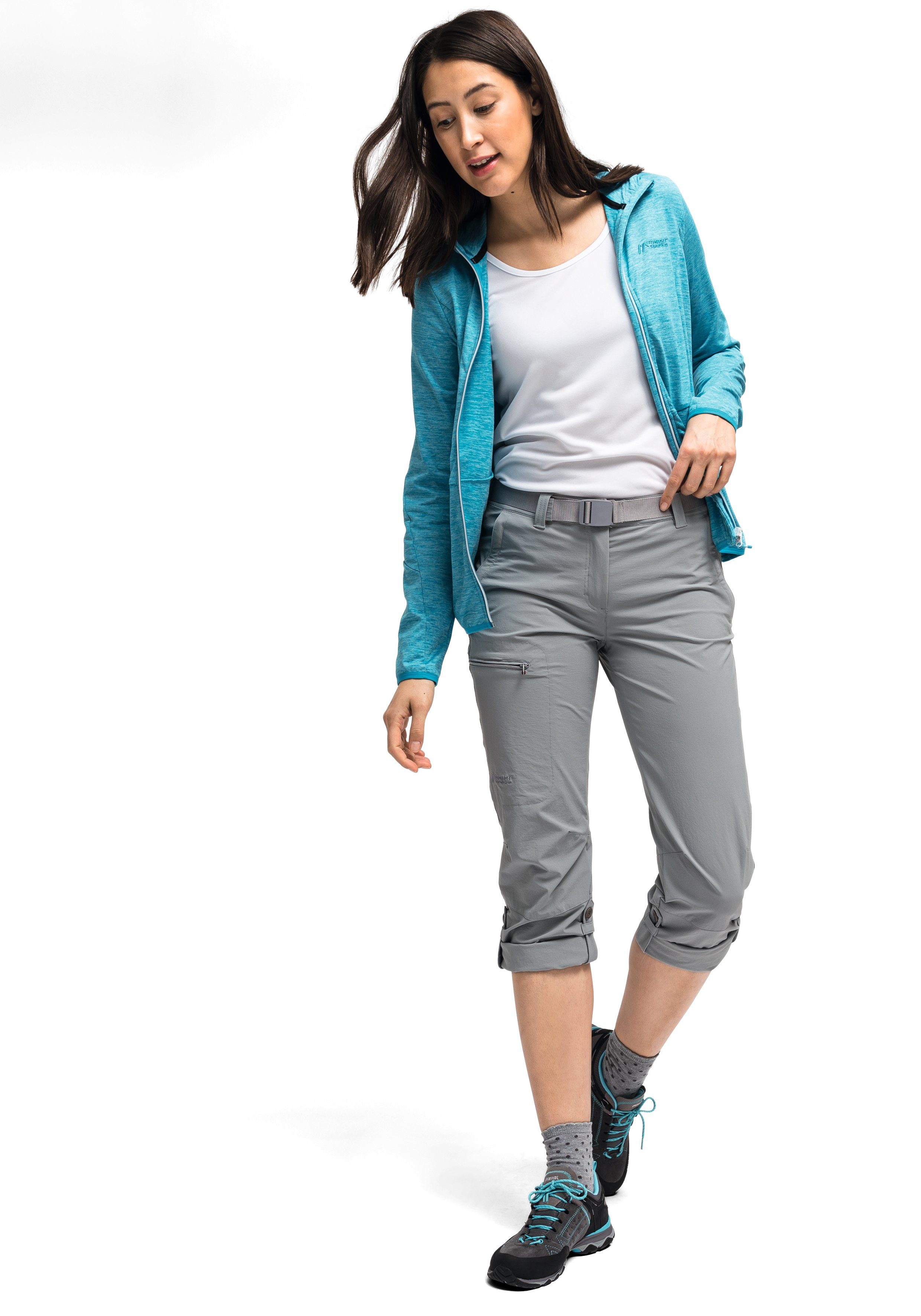 Maier Sports Functionele broek Lulaka Dames wandelbroek, ventilerende outdoorbroek met oprolfunctie