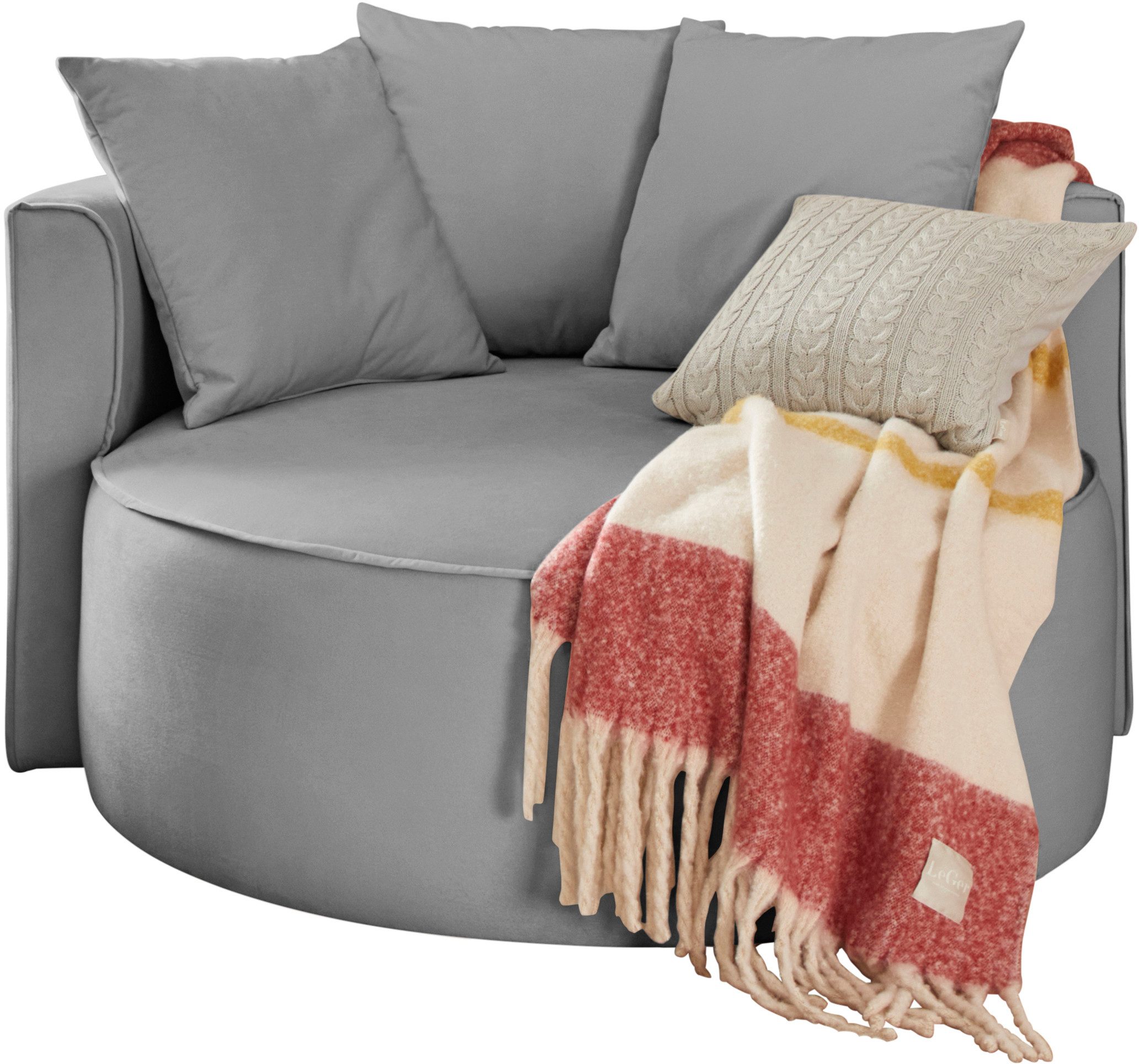 LeGer Home by Lena Gercke XXL-fauteuil Isalie, stoel in moderne kleuren, leesstoel, loveseat, grote stoel