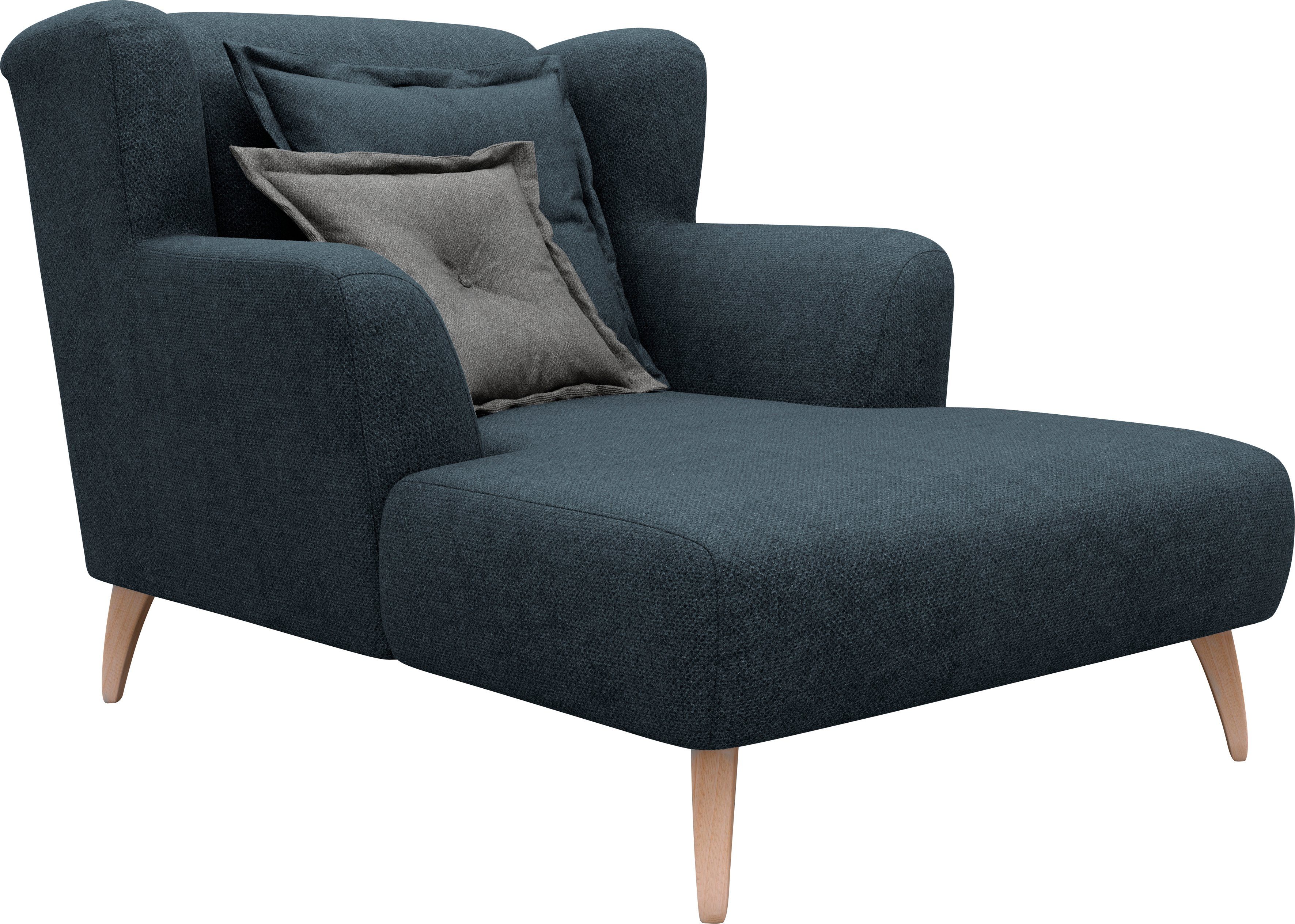 Home affaire Loveseat Baggio met houten voetjes
