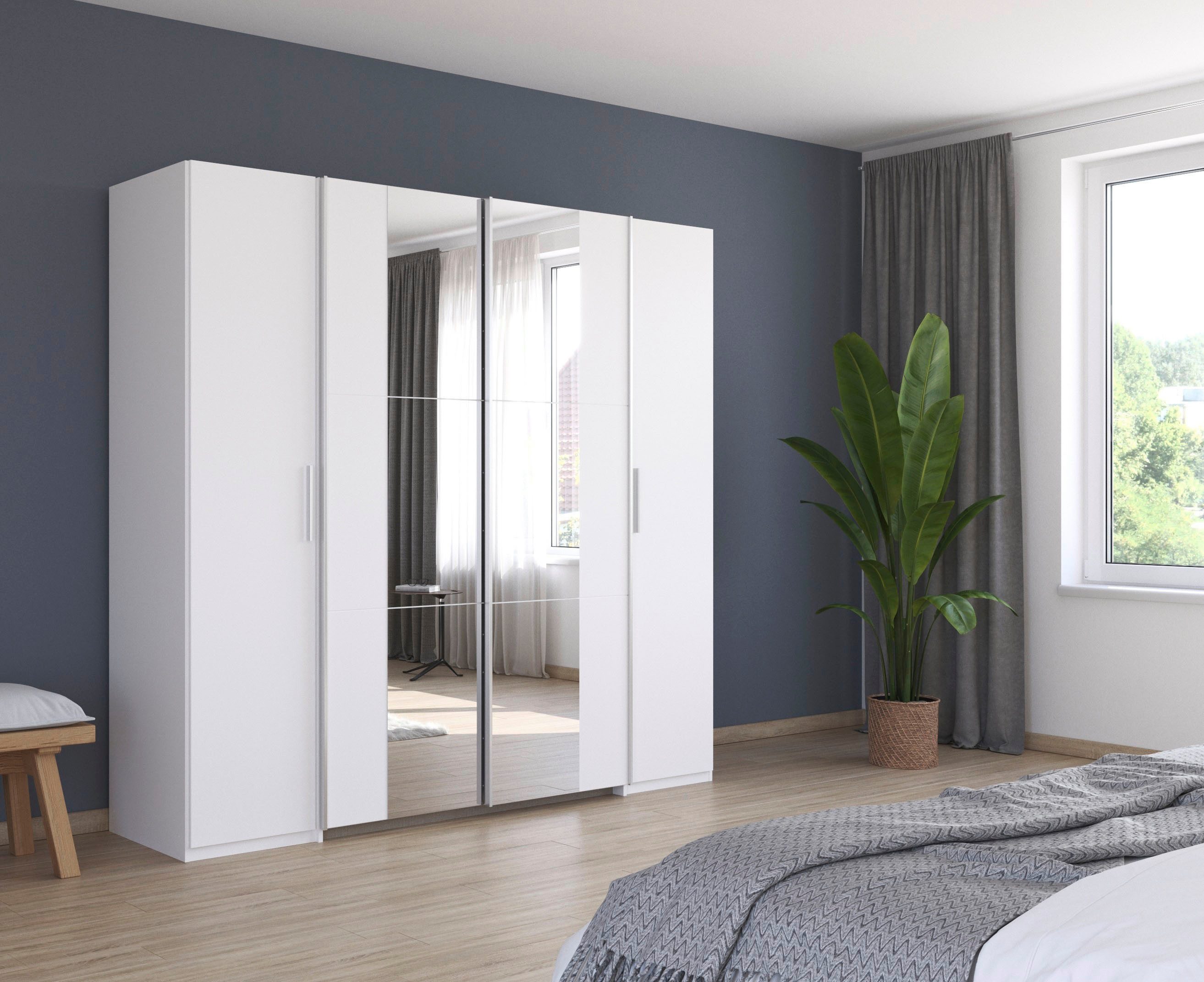 rauch Zweefdeurkast Kledingkast draaideurkast kast garderobe KRONACH TOPSELLER met draaideuren en schuifdeuren en spiegels, veel planken made in germany