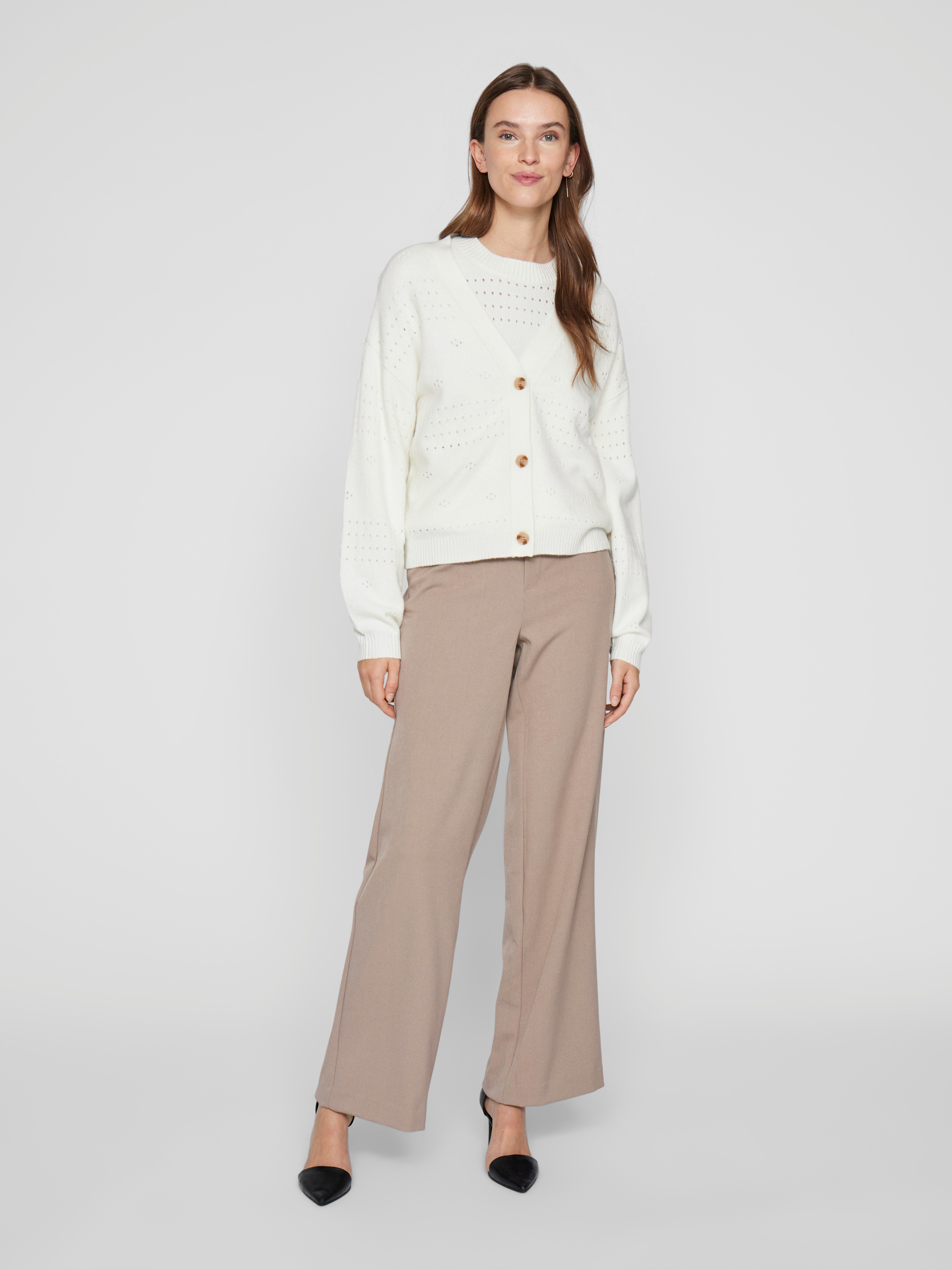 Vila Vest VIRIL V-NECK L/S KNIT CARDIGAN - NOOS